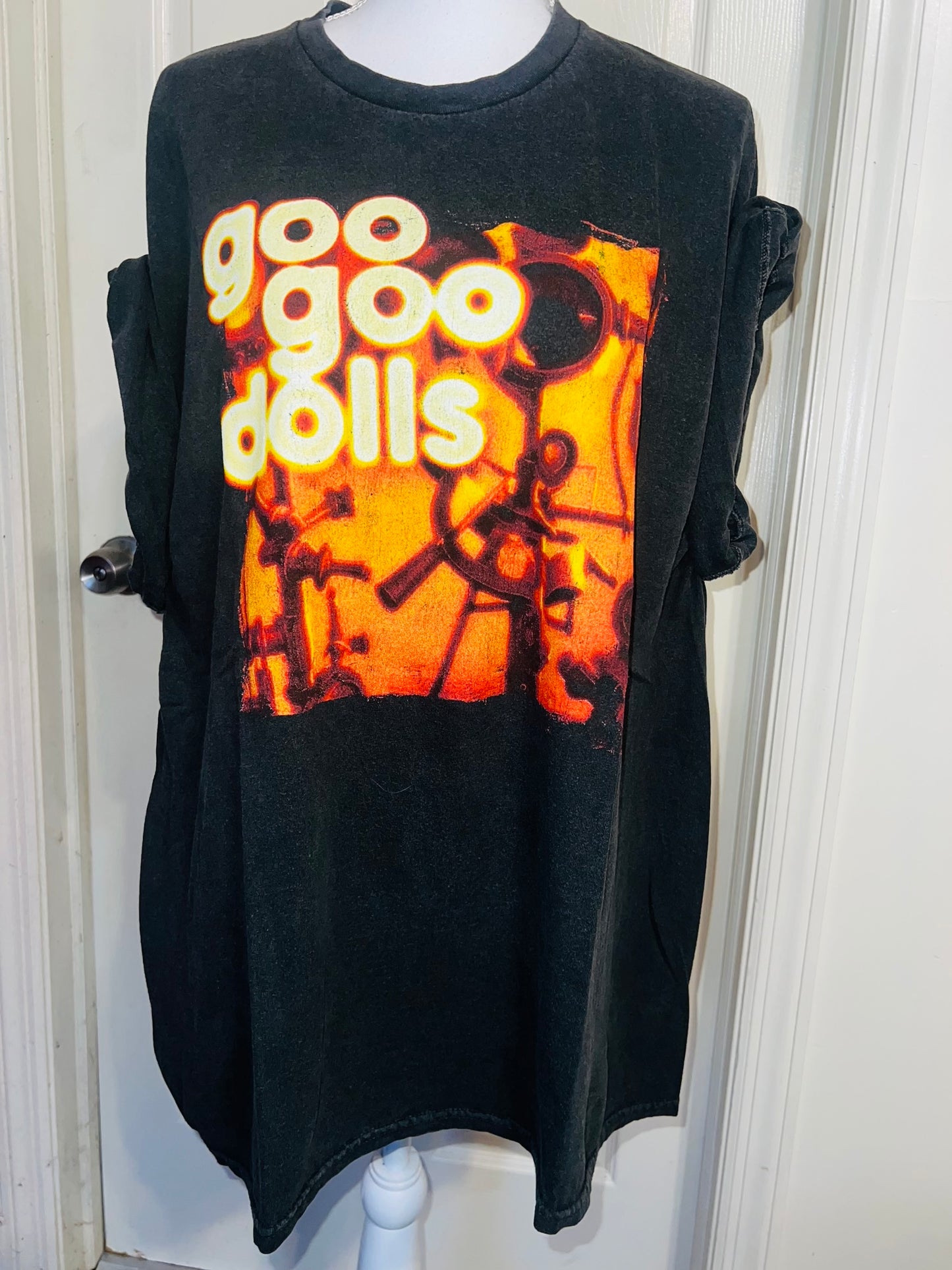 Goo Goo Dolls Oversized Distressed Tee