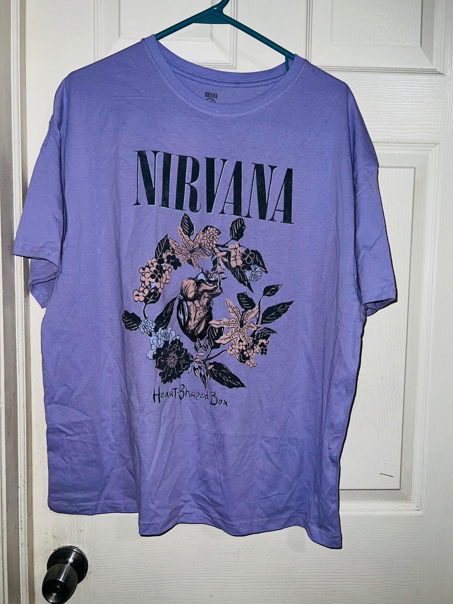 Nirvana Heart Shaped Box Oversized Tee