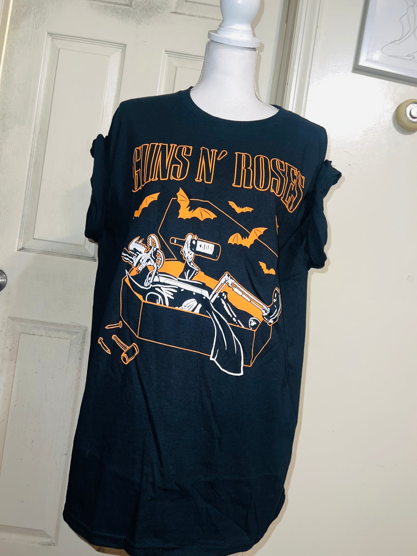 Guns n Roses Halloween Oversized Distressed Tee