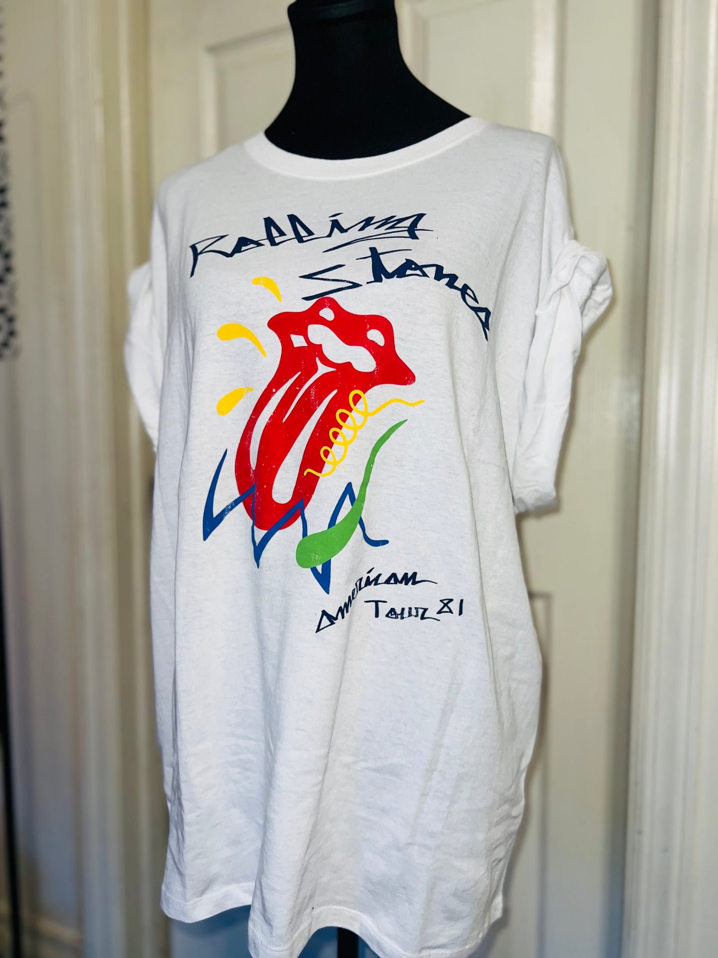 The Rolling Stones Oversized Distressed Tee