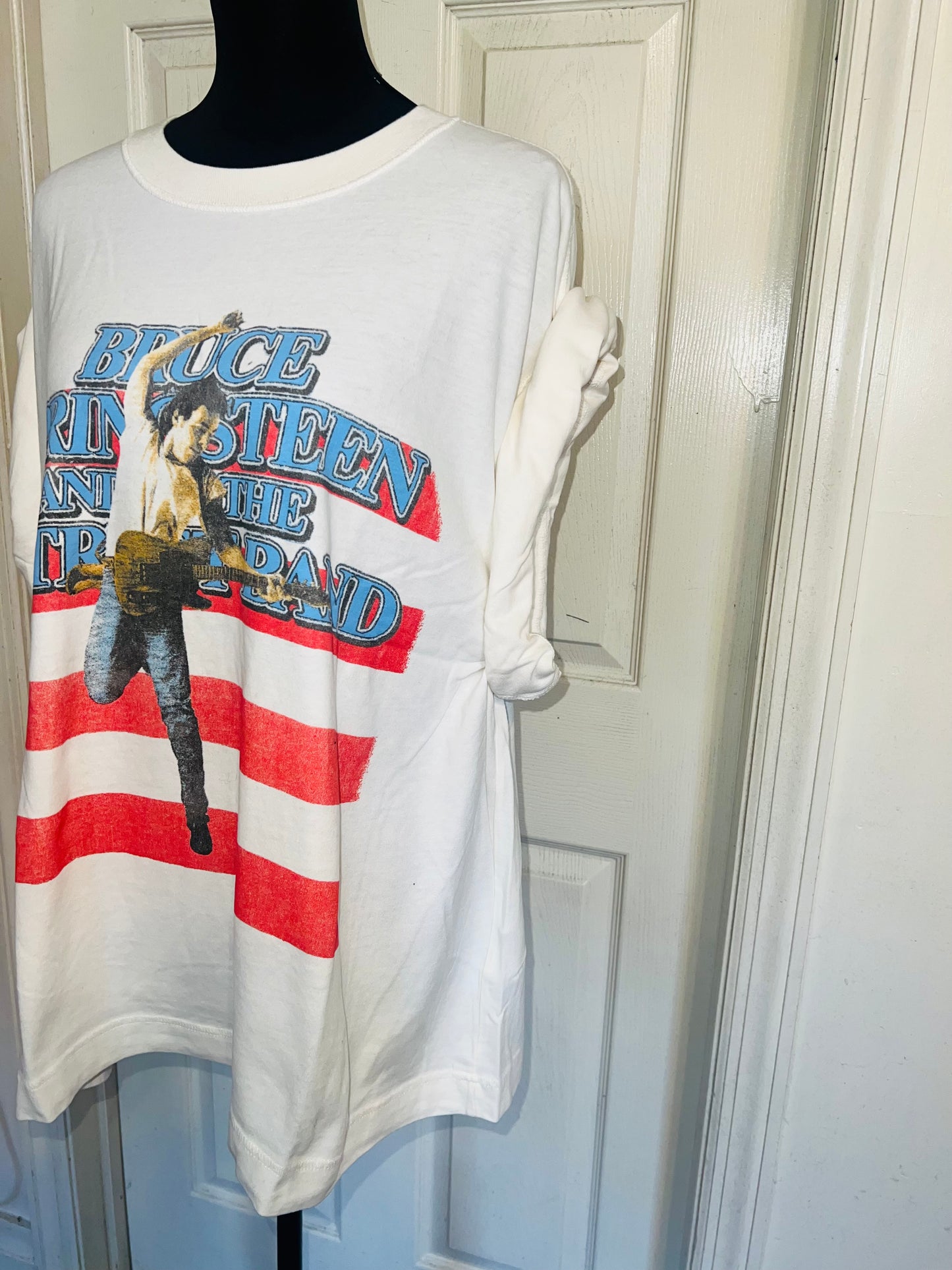 Bruce Springsteen and the Street Band Double Sided Oversized Distressed Tee