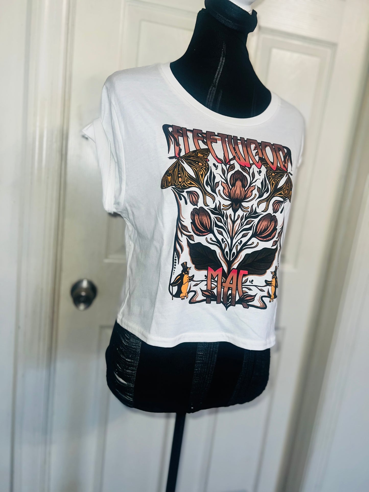 Fleetwood Mac Distressed Baby Tee