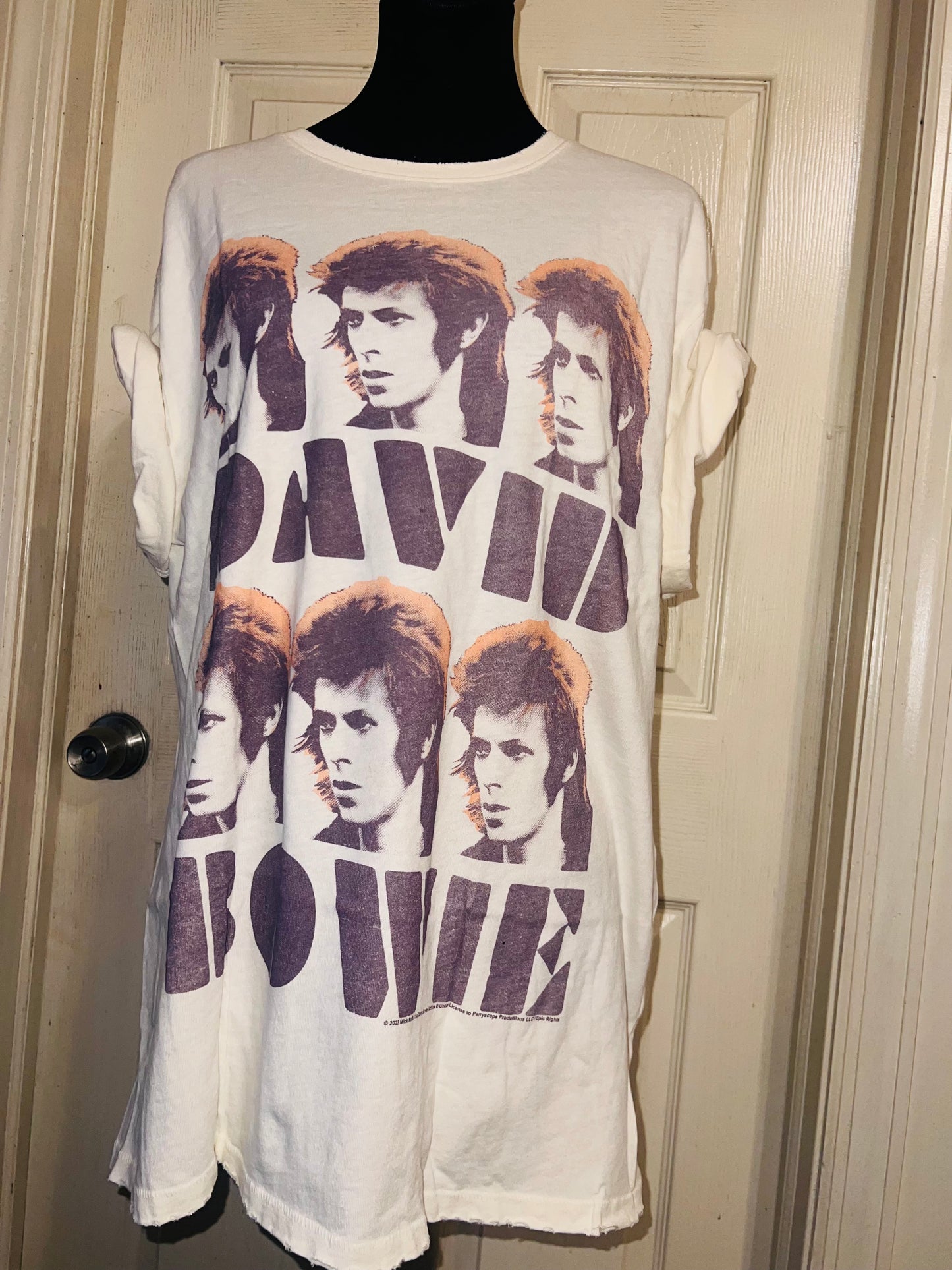 David Bowie Oversized Distressed Tee