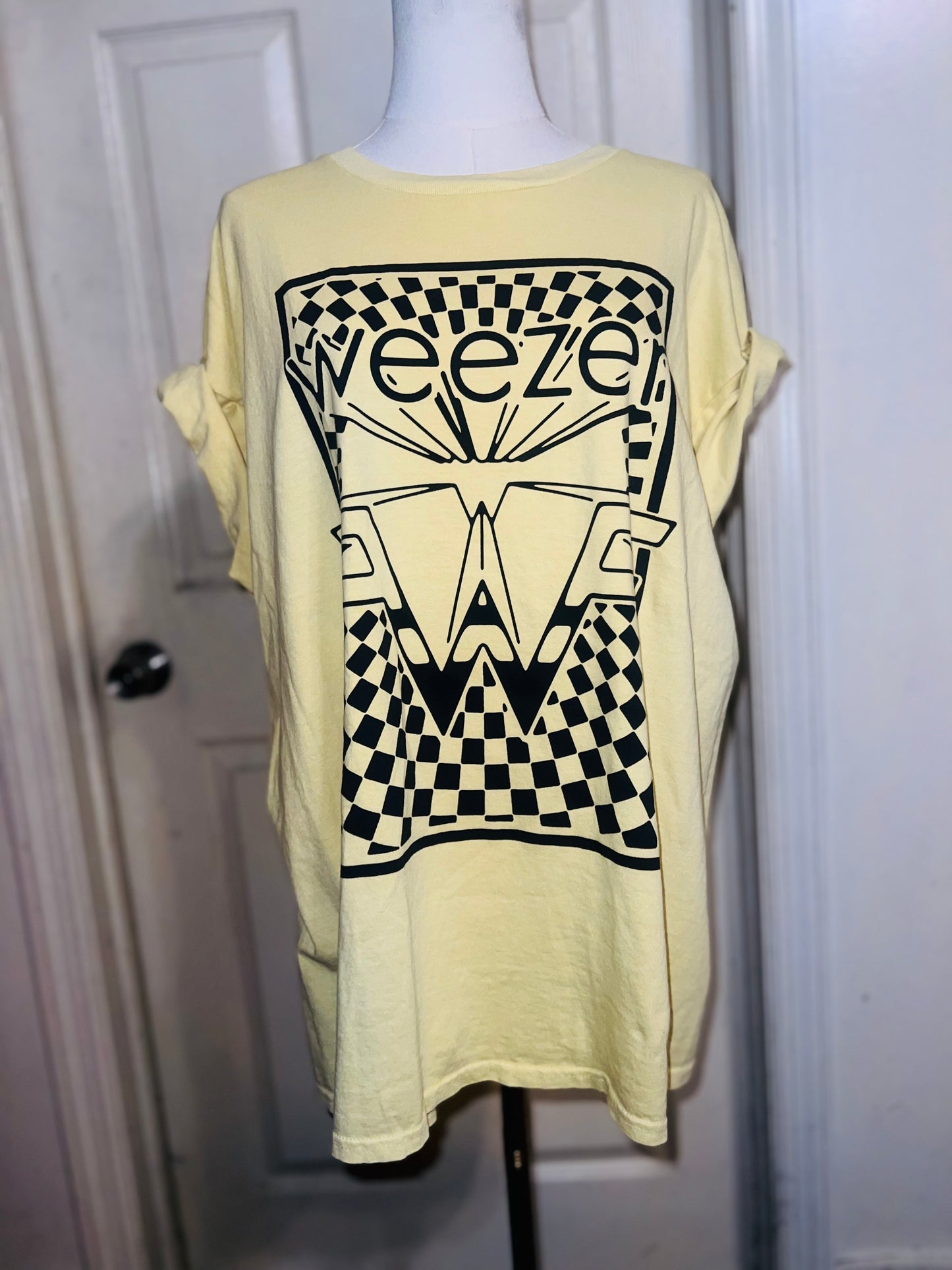 Weezer Oversized Distressed Tee