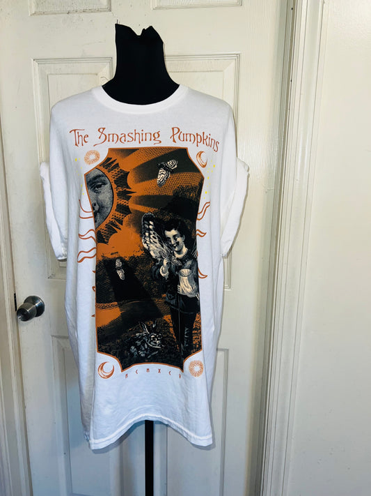 The Smashing Pumpkins Double Sided Oversized Distressed Tee