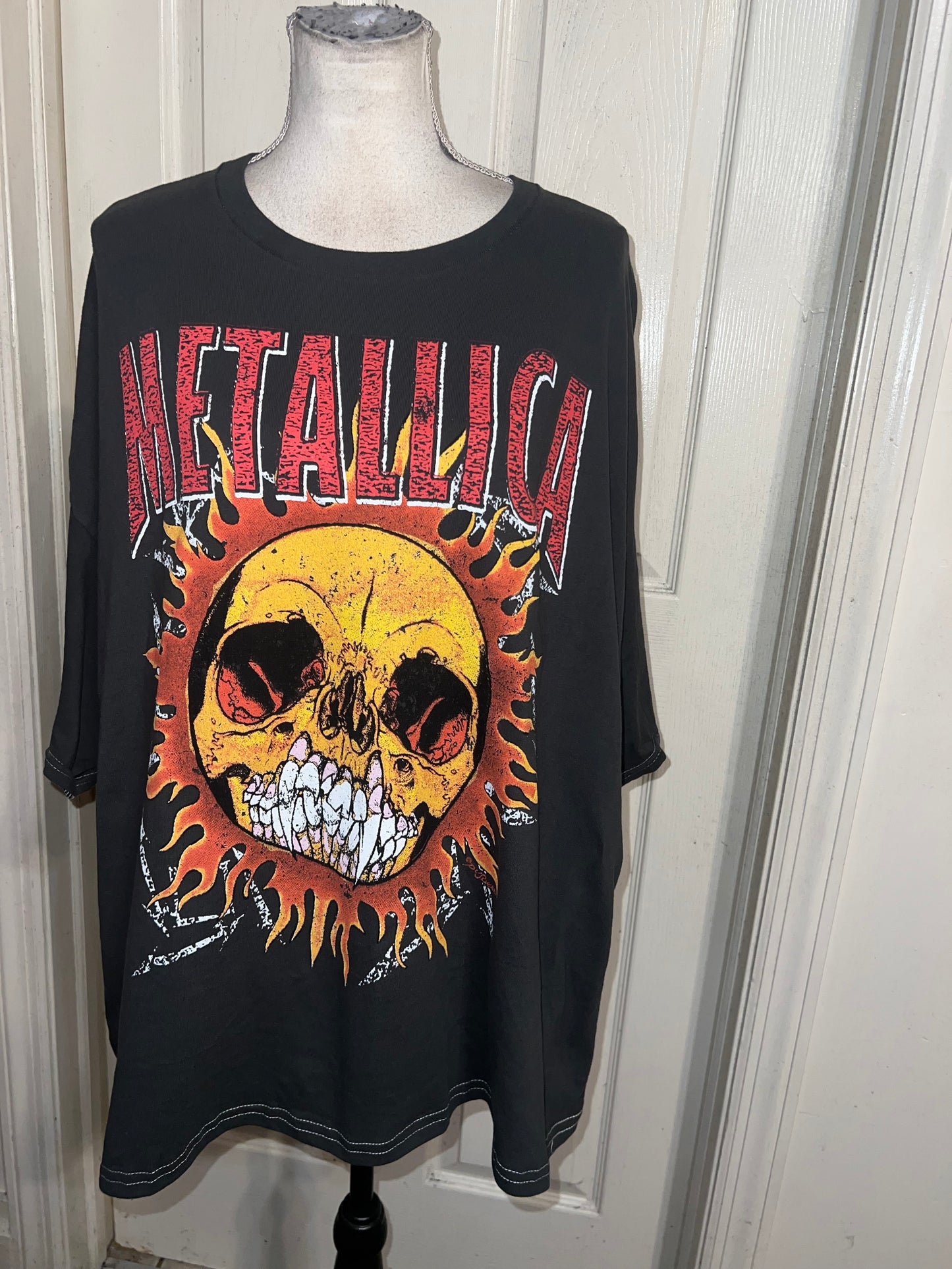 Metallica Double Sided Oversized Distressed Tee