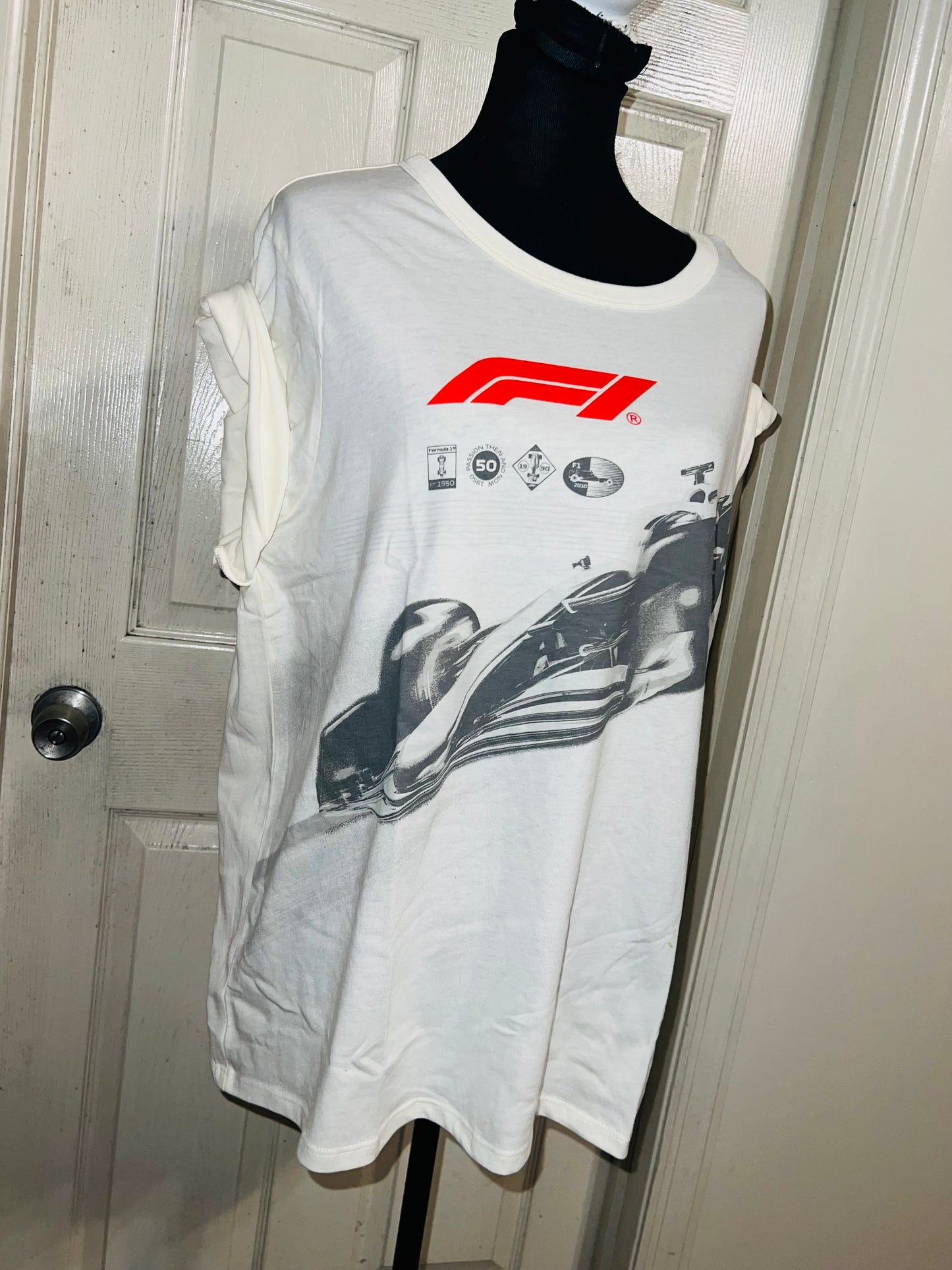 Formula 1 Oversized Distressed Tee