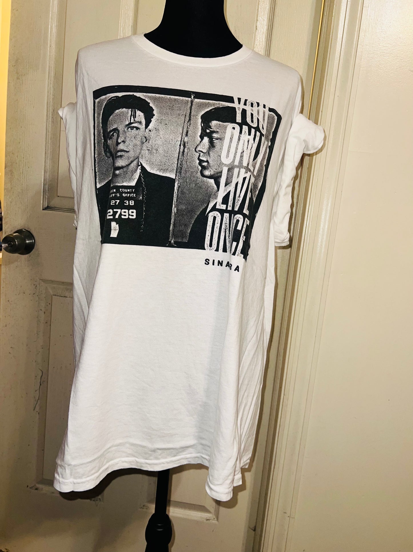 Frank Sinatra Oversized Distressed Tee