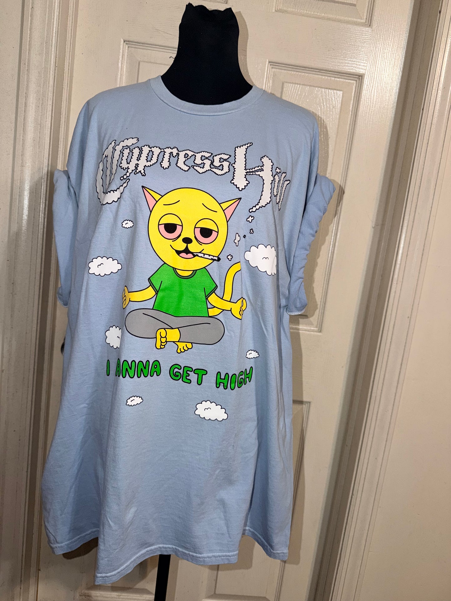 Cypress Hill Double Sided Oversized Distressed Tee