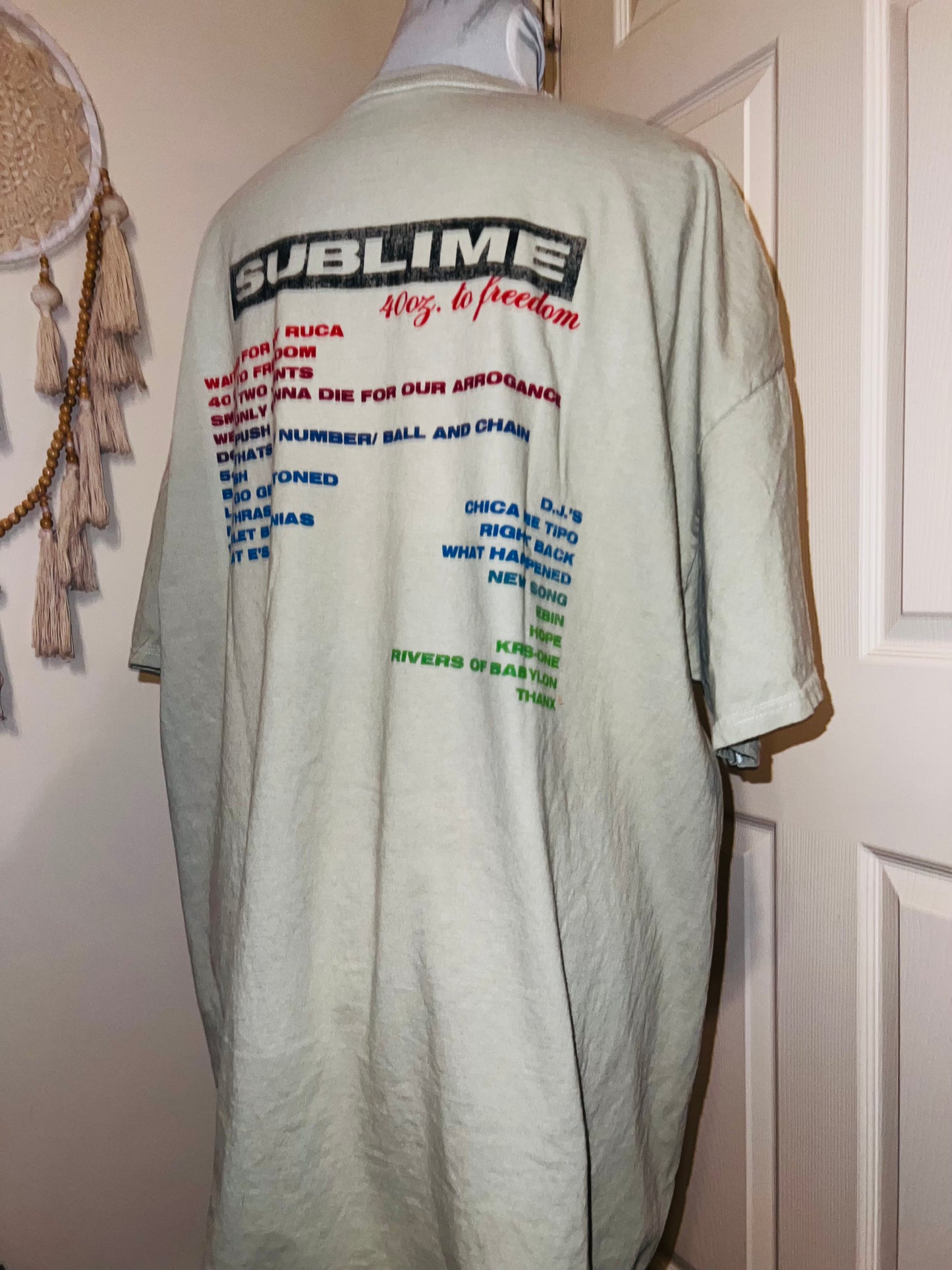 Sublime Double Sided Oversized Distressed Tee