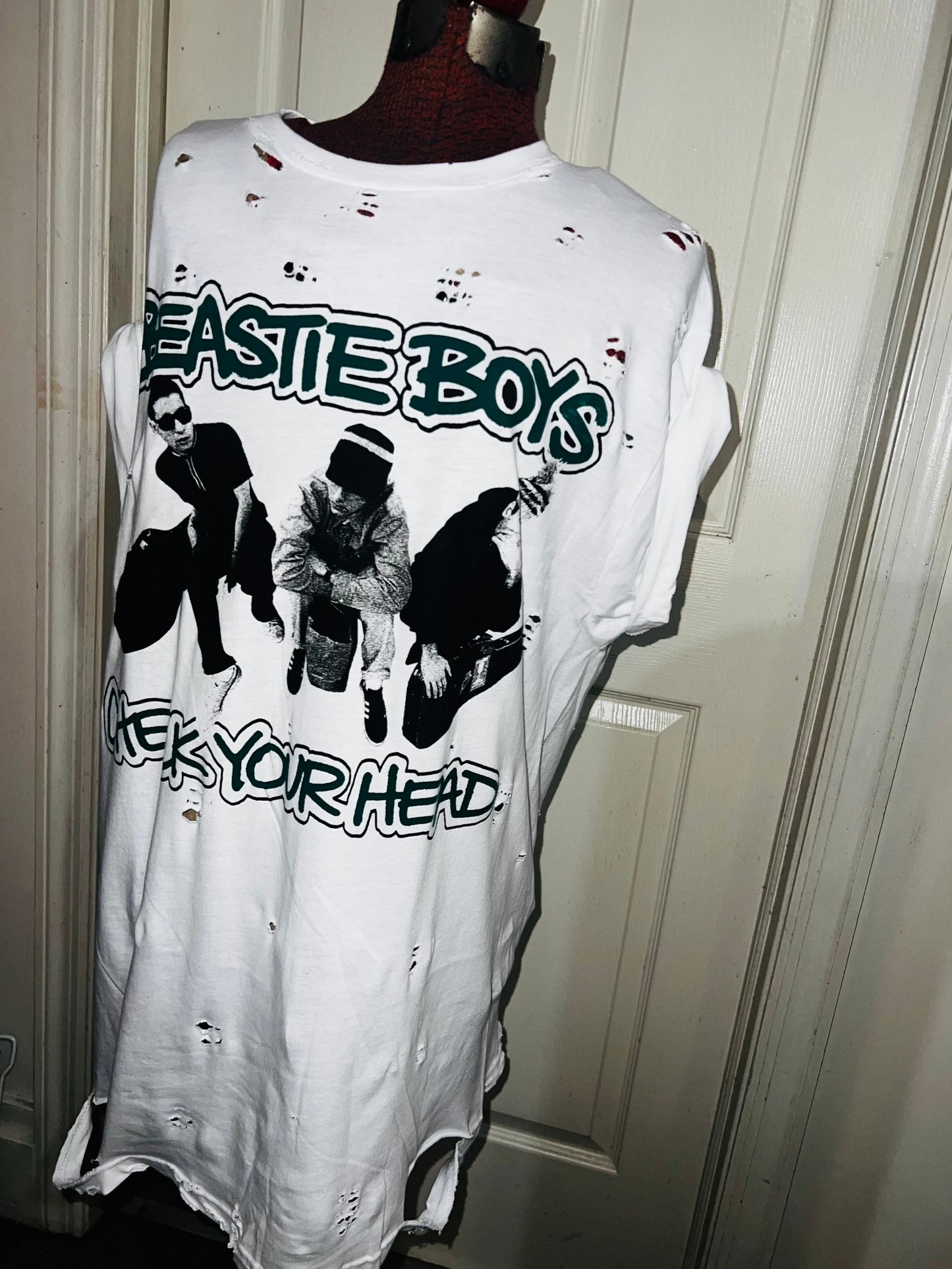 Beastie Boys Double Sided Oversized Distressed Tee