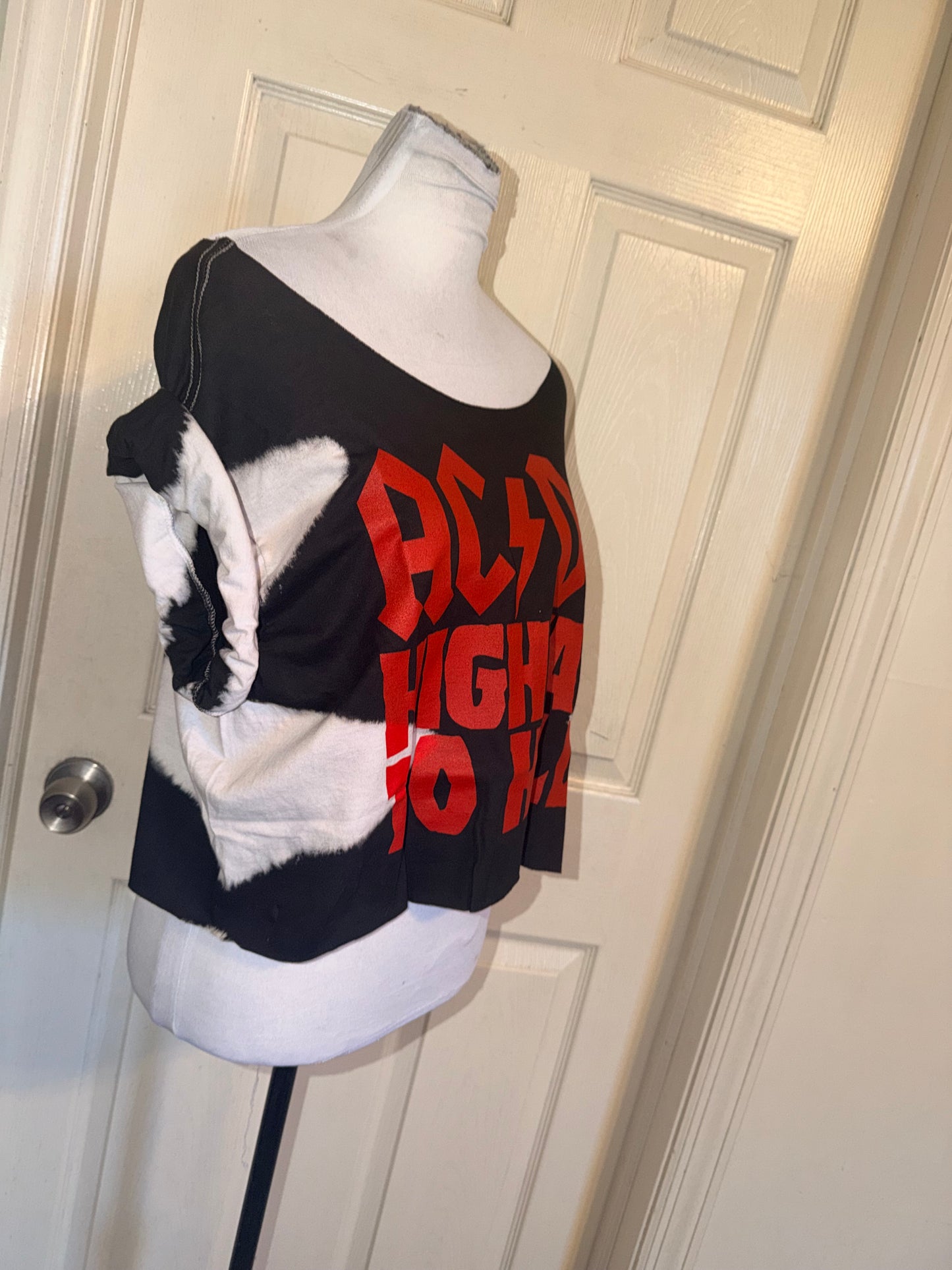 AC/DC Oversized OFTS Distressed Tee