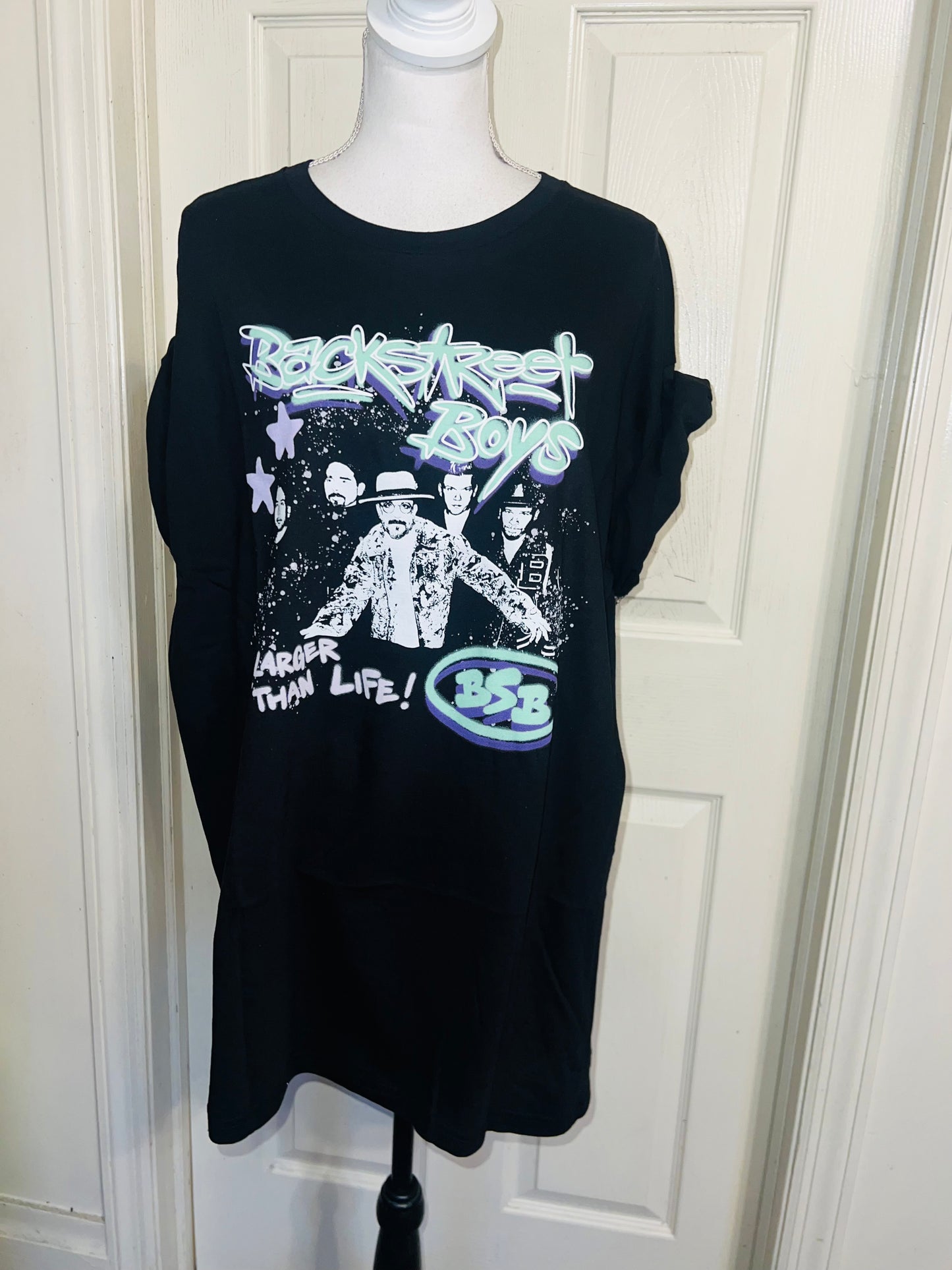 Backstreet Boys Oversized Distressed Tee
