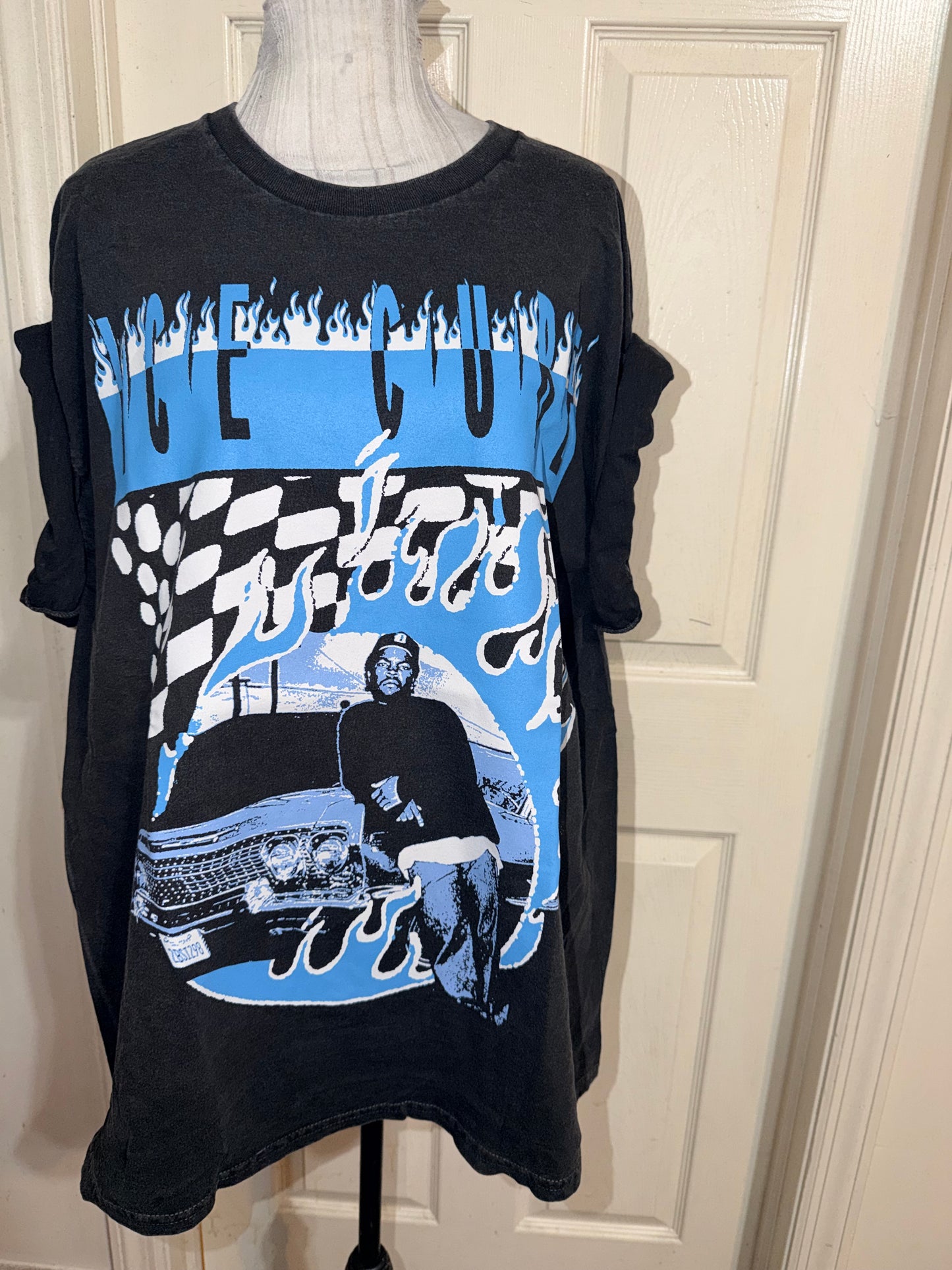 Ice Cube Double Sided Oversized Distressed Tee