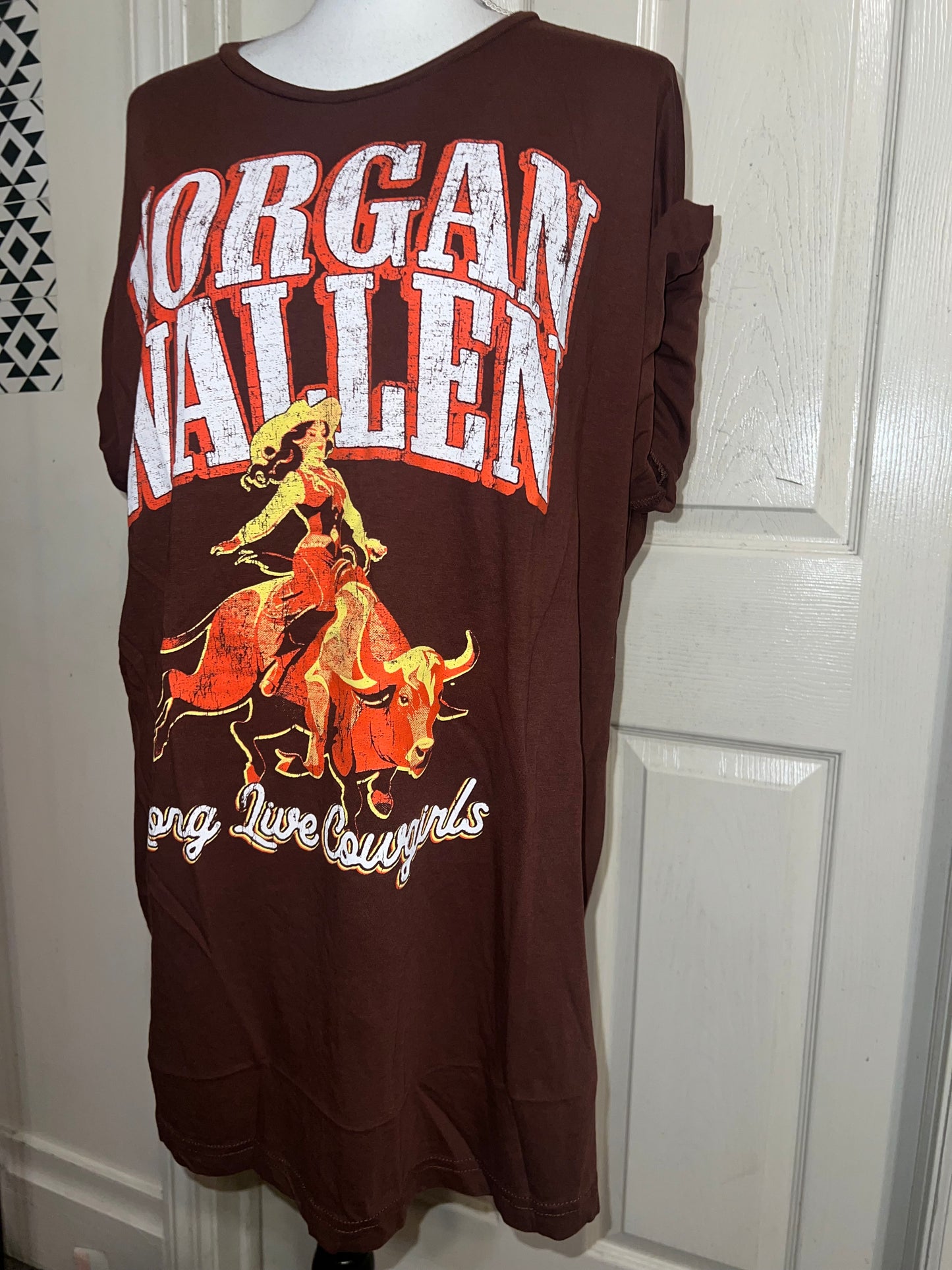 Morgan Wallen Oversized Distressed Tee