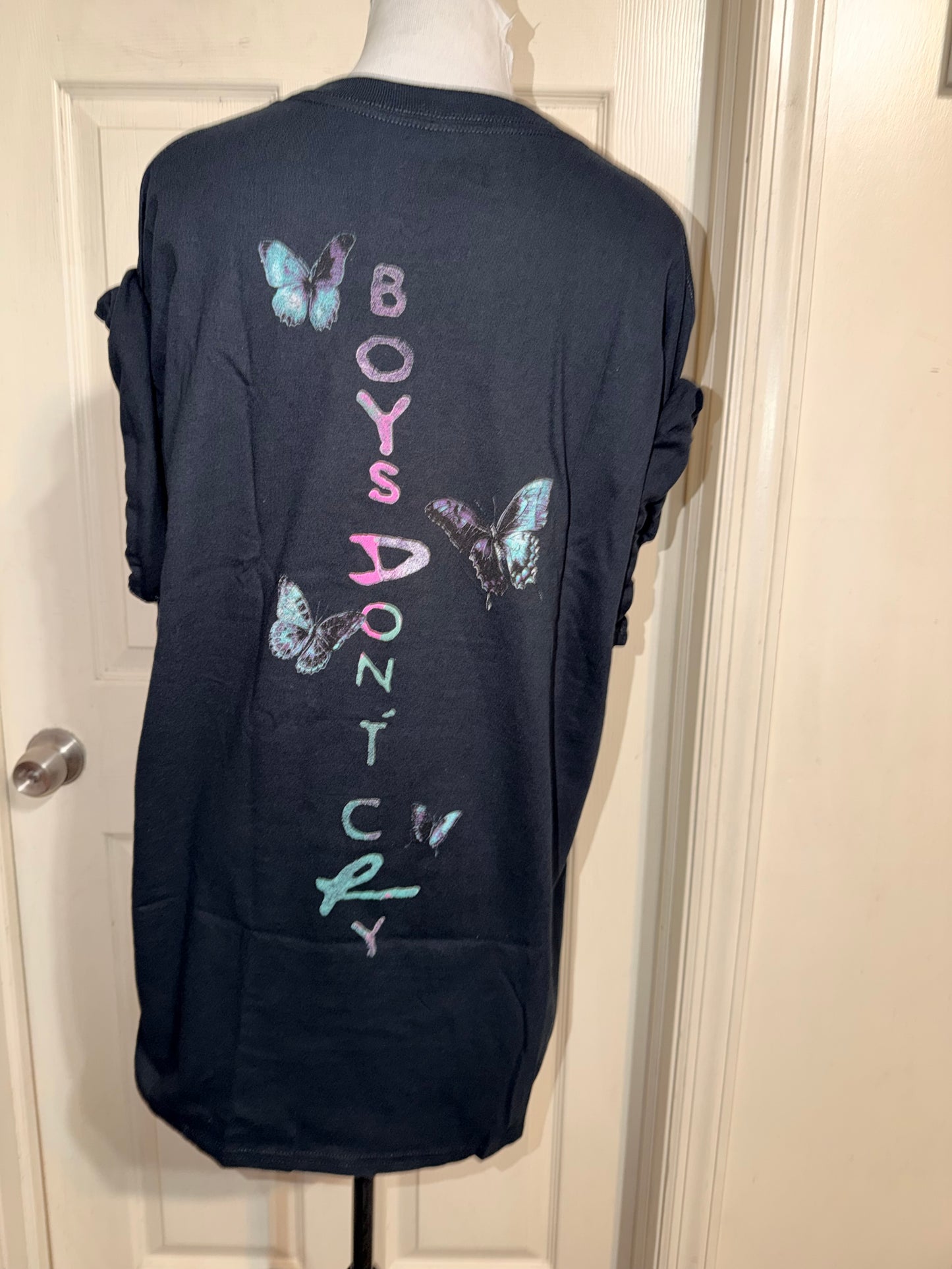 The Cure Double Sided Oversized Distressed Tee