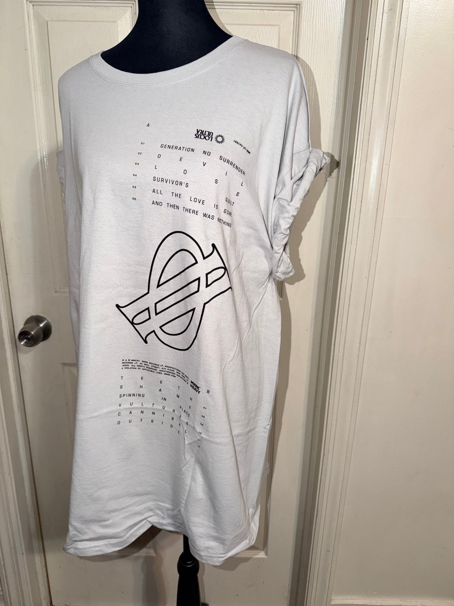 Underoath Double Sided Oversized Distressed Tee