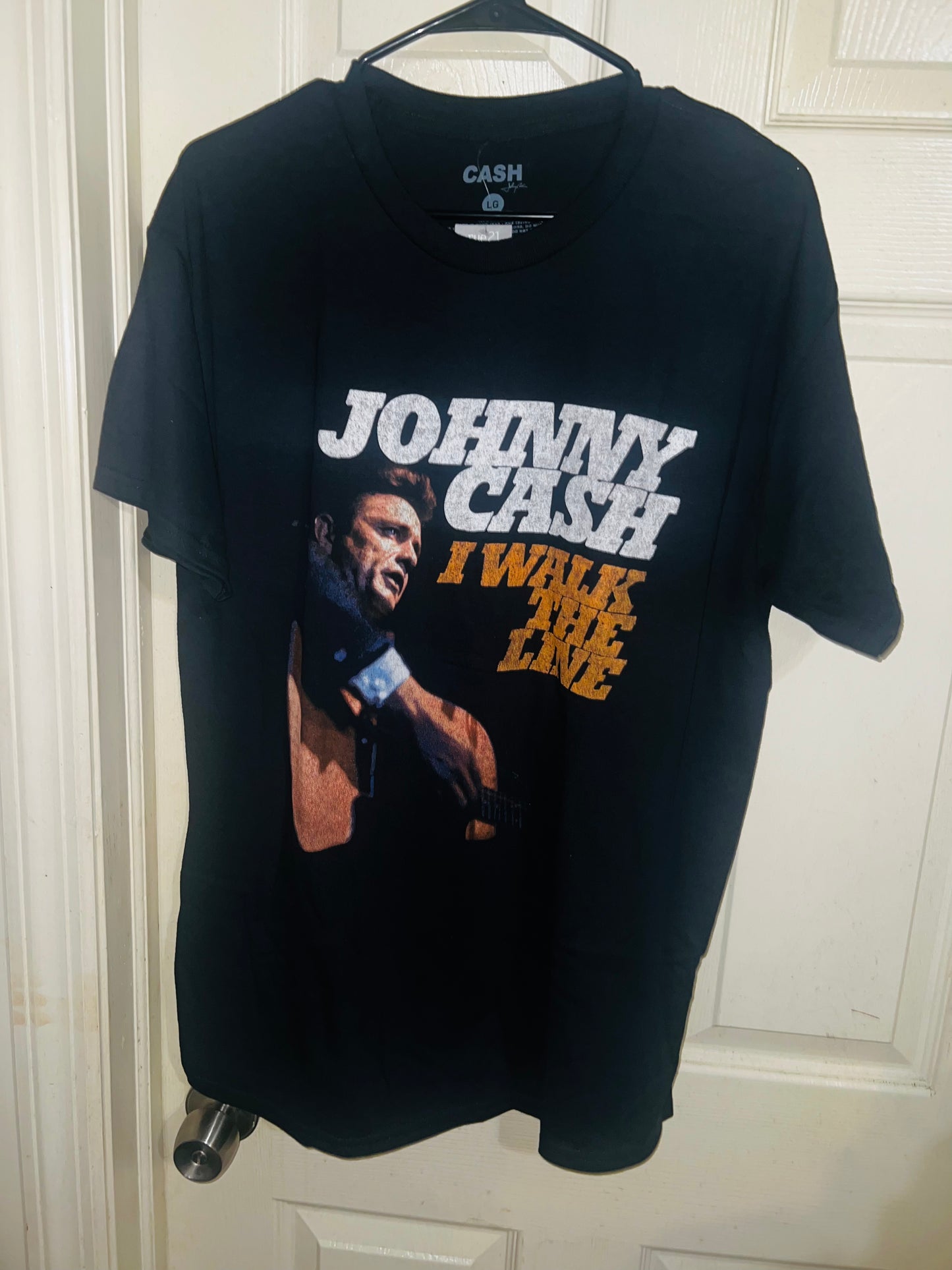 Johnny Cash Walk the Line Oversized Tee