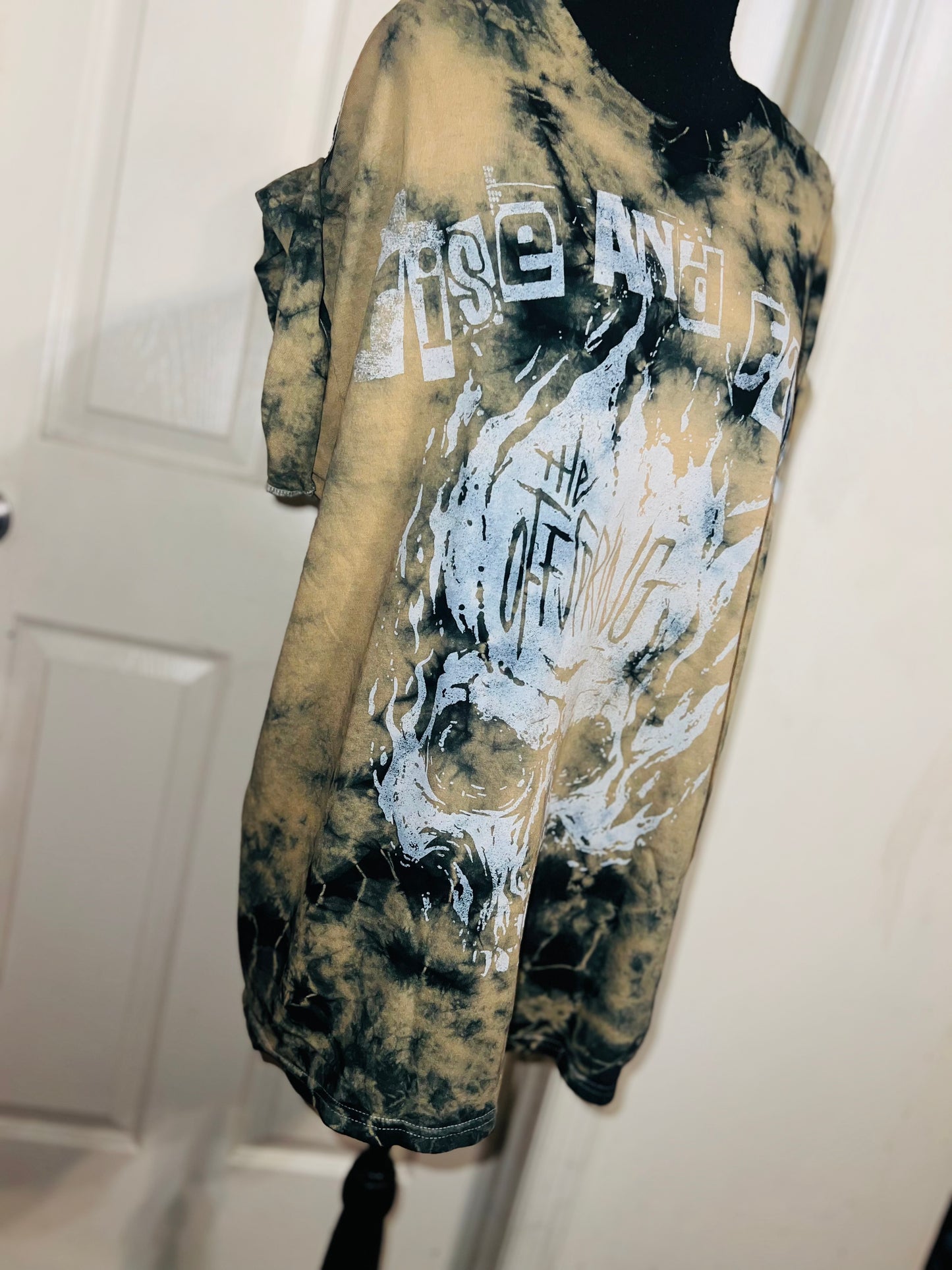 The Offspring Tie Dye Distressed Oversized Tee