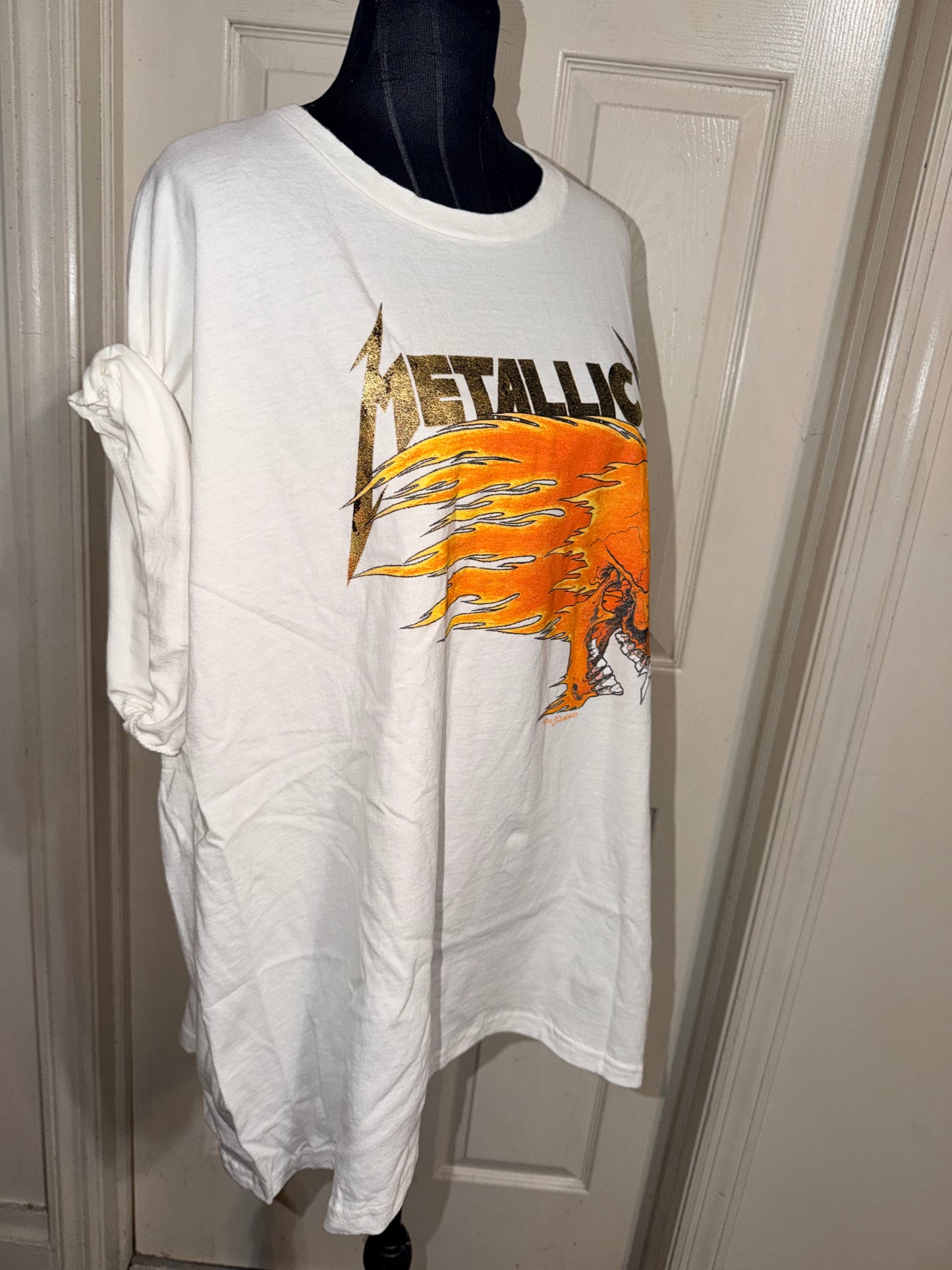 Metallica Double Sided Oversized Distressed Tee