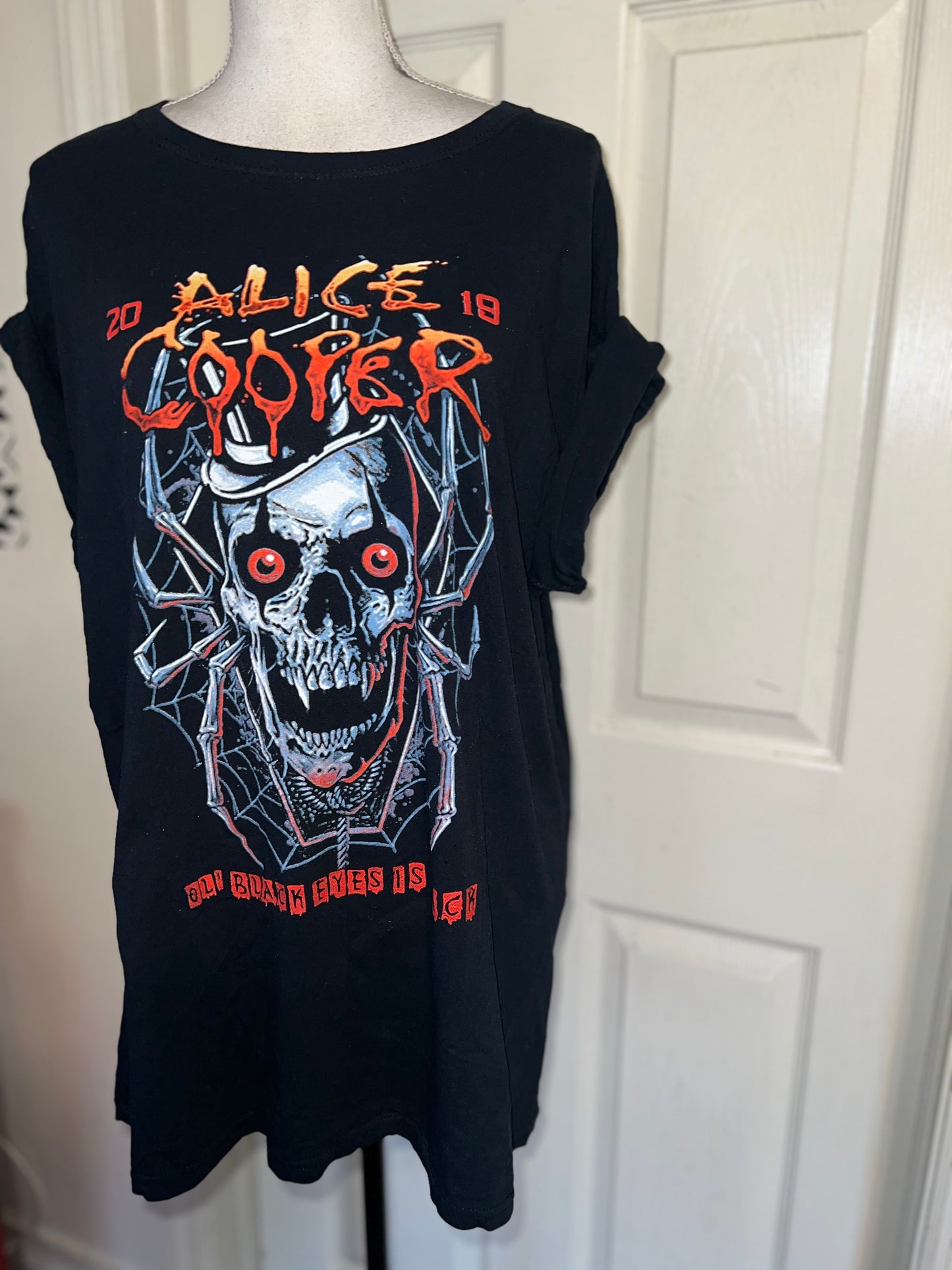 Alice Cooper Double Sided Oversized Distressed Tee