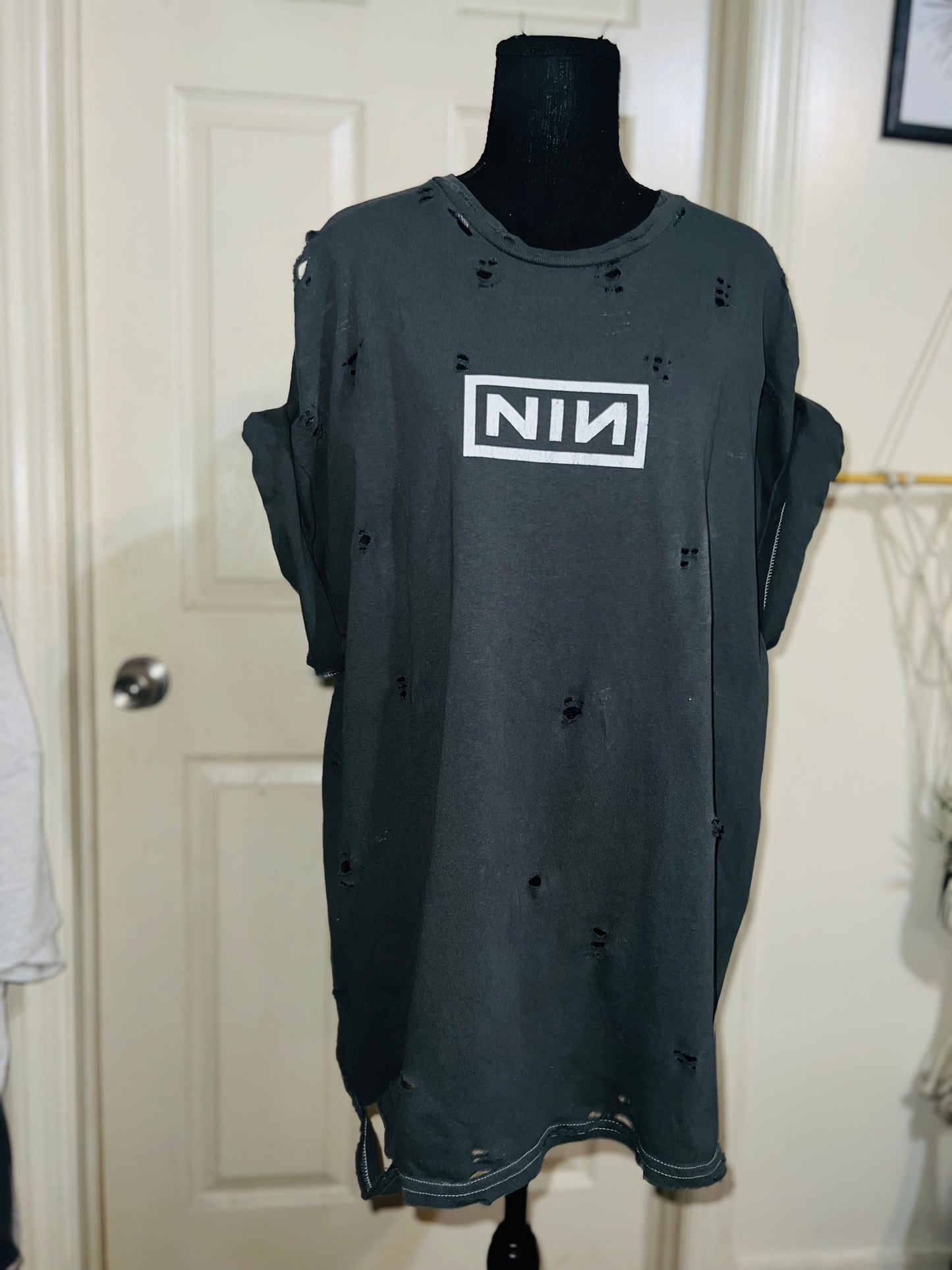 Nine Inch Nails Oversized Distressed Tee