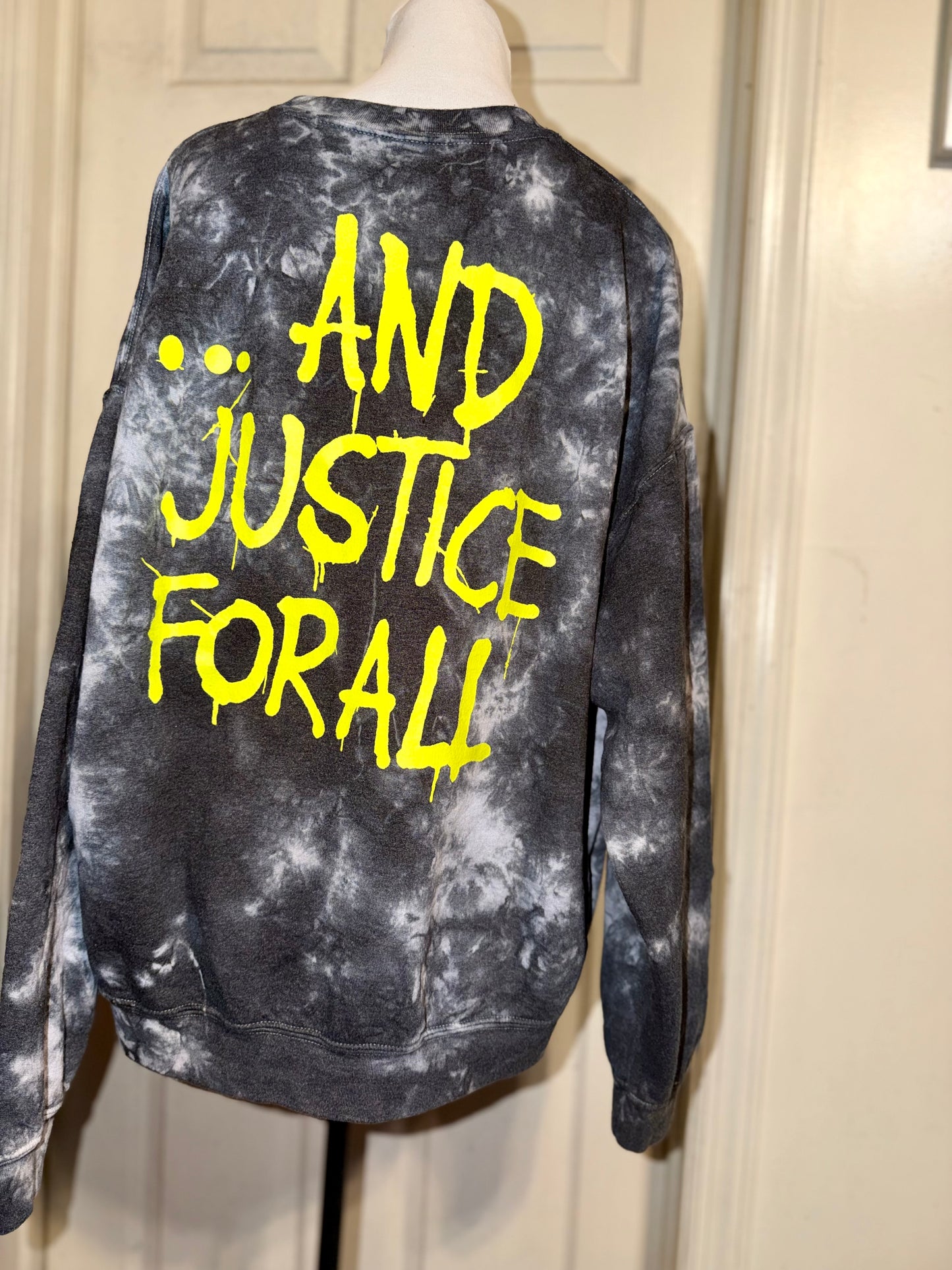 Metallica Double Sided Oversized Distressed Sweatshirt