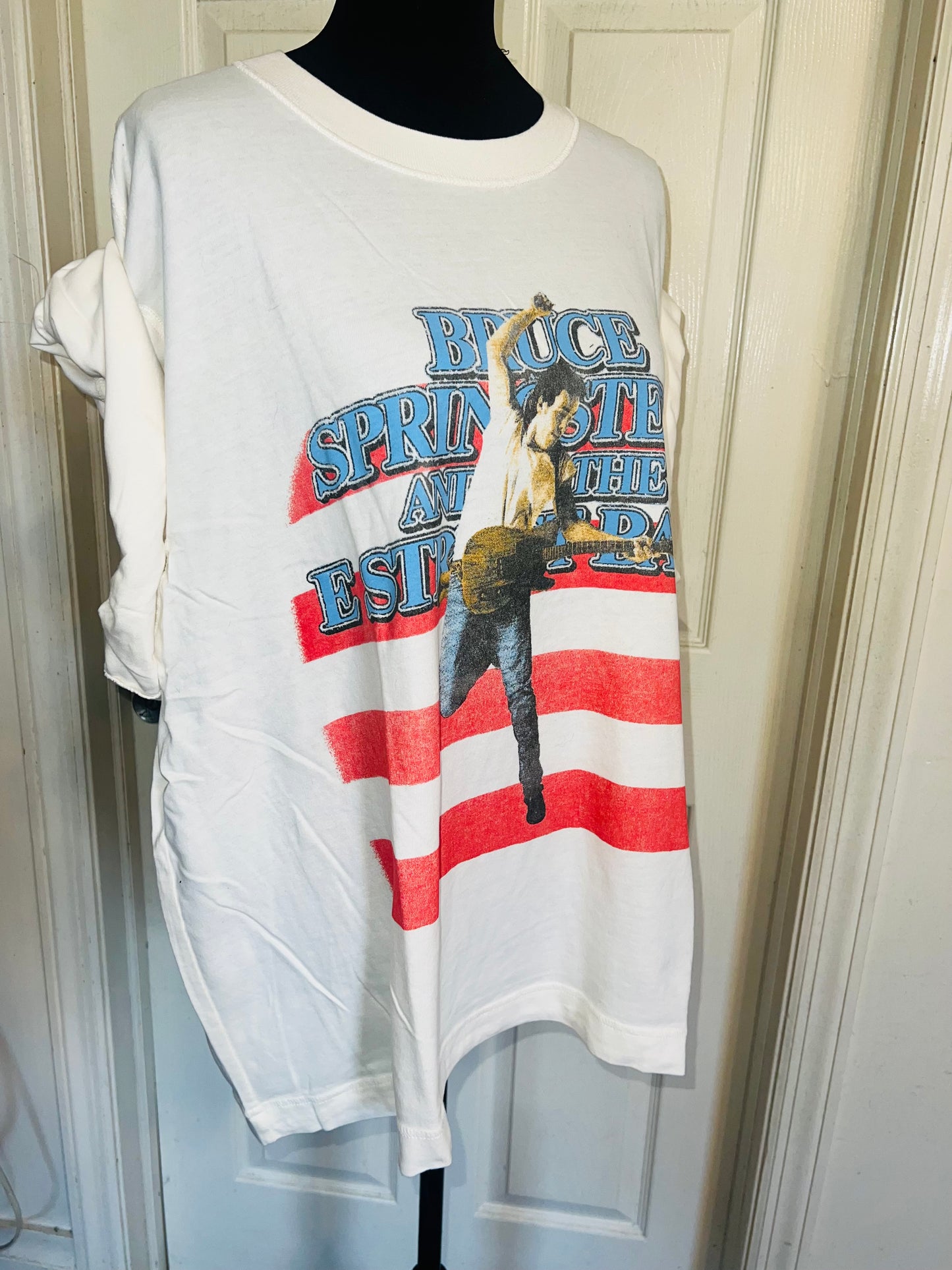 Bruce Springsteen and the Street Band Double Sided Oversized Distressed Tee
