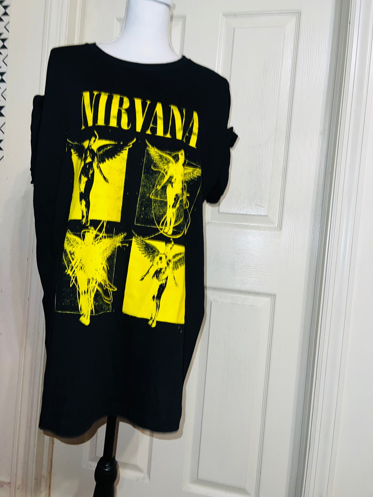 Nirvana “In Utero” Oversized Distressed Tee