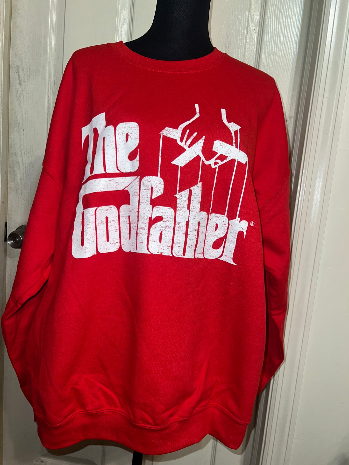 The Godfather Oversized Distressed Sweatshirt