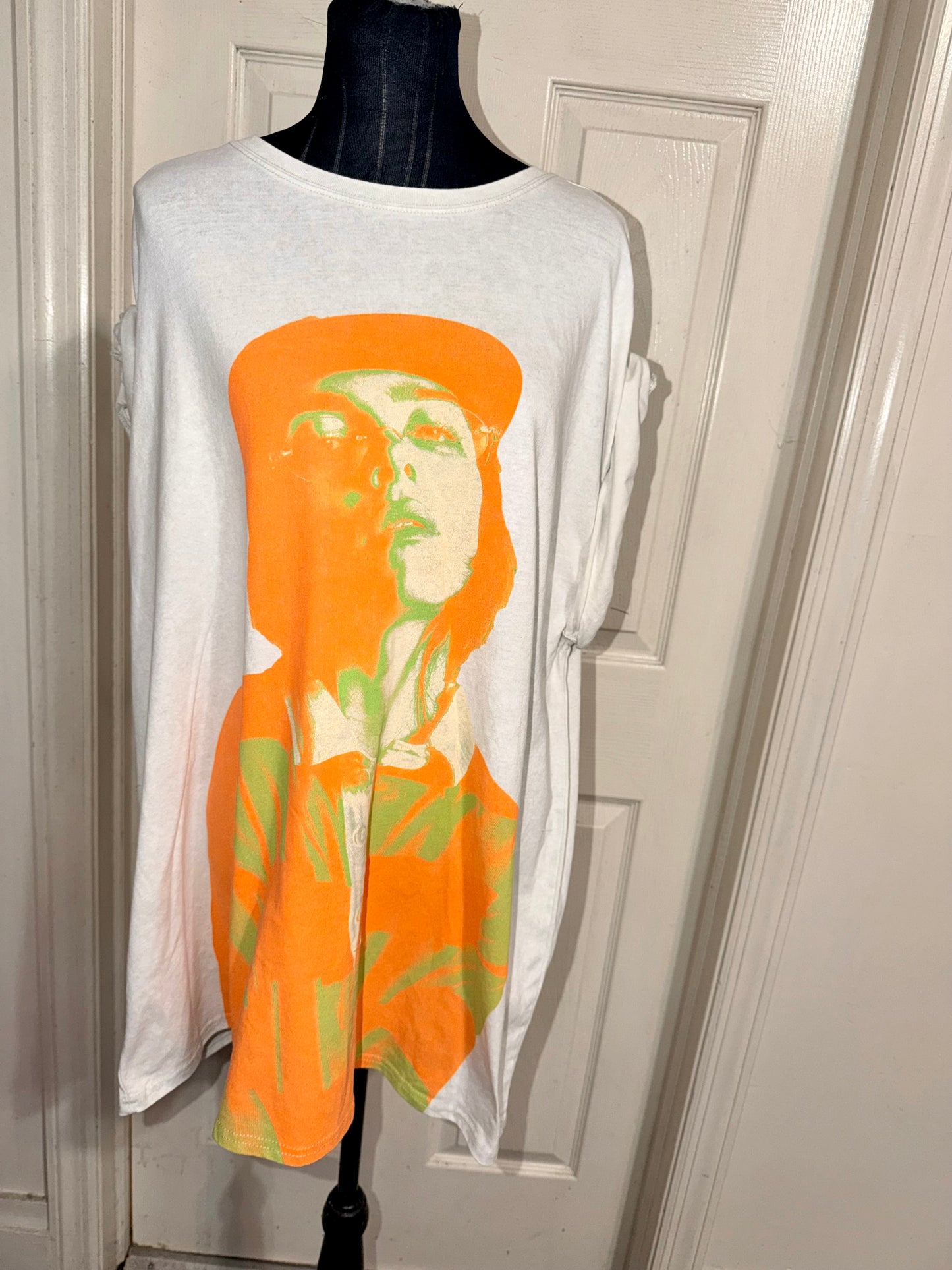 Billie Eilish Double Sided Oversized Distressed Tee