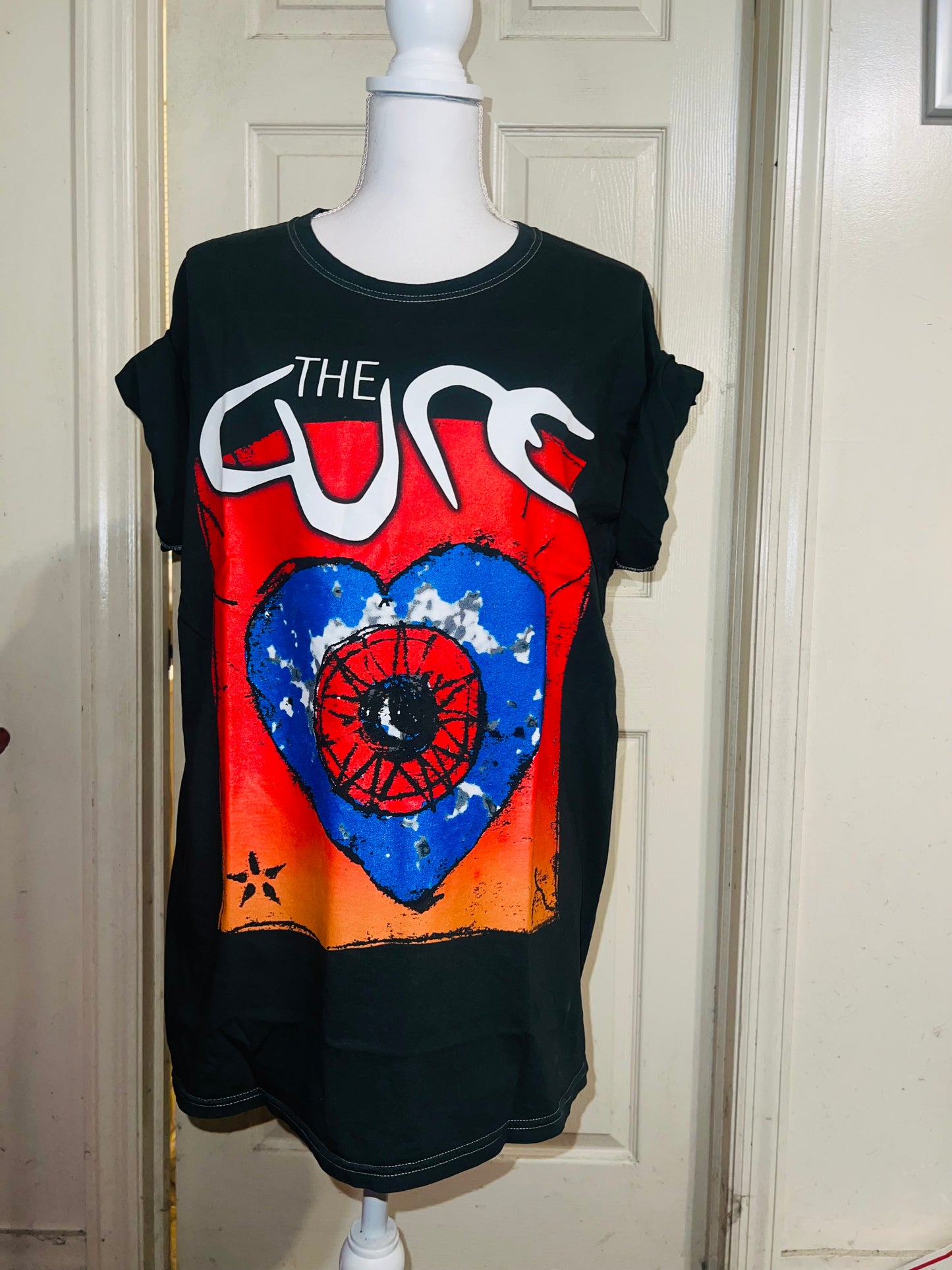 The Cure Oversized Distressed Tee