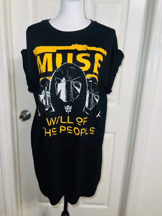 Muse Oversized Distressed Tee