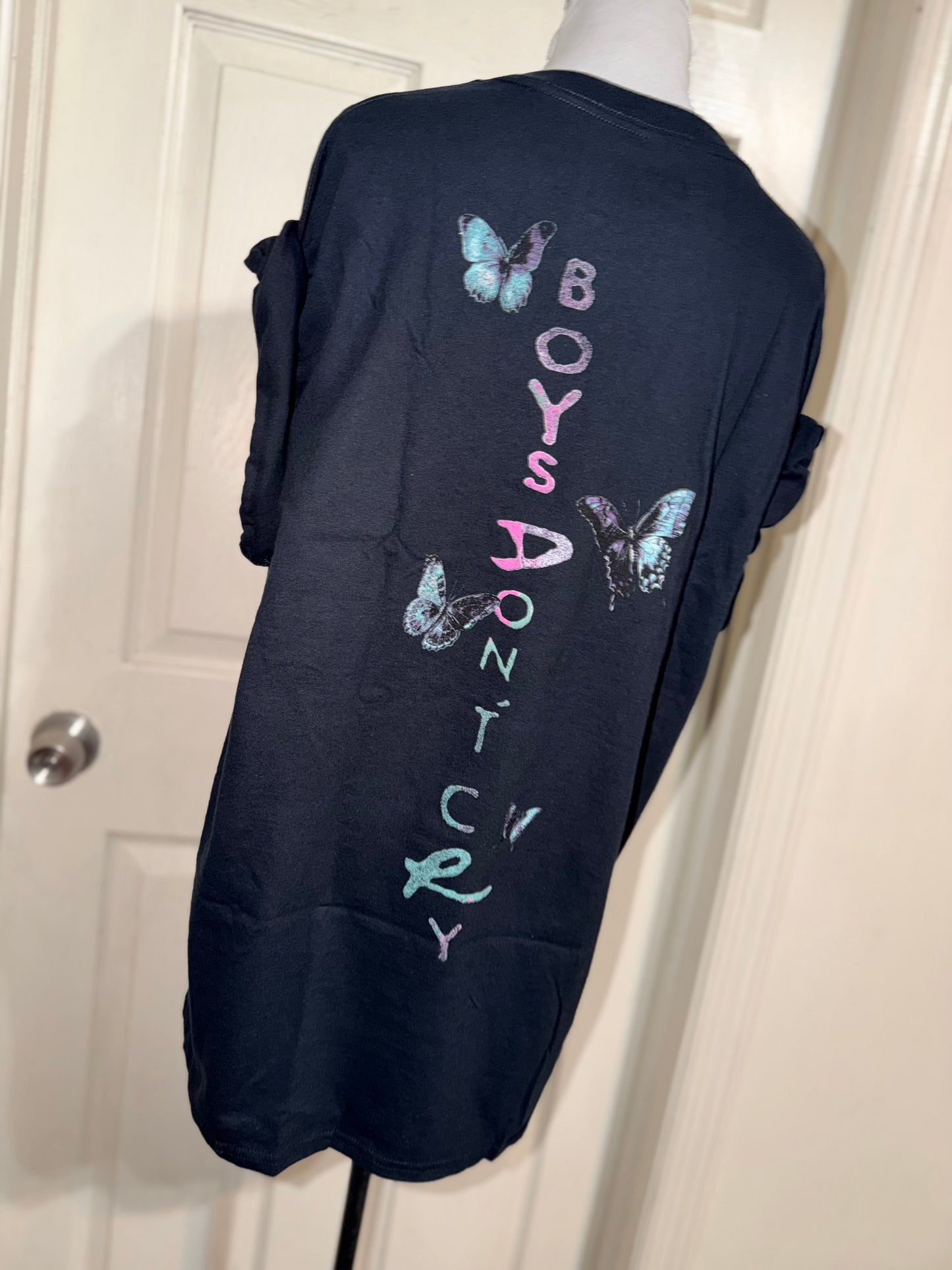 The Cure Double Sided Oversized Distressed Tee