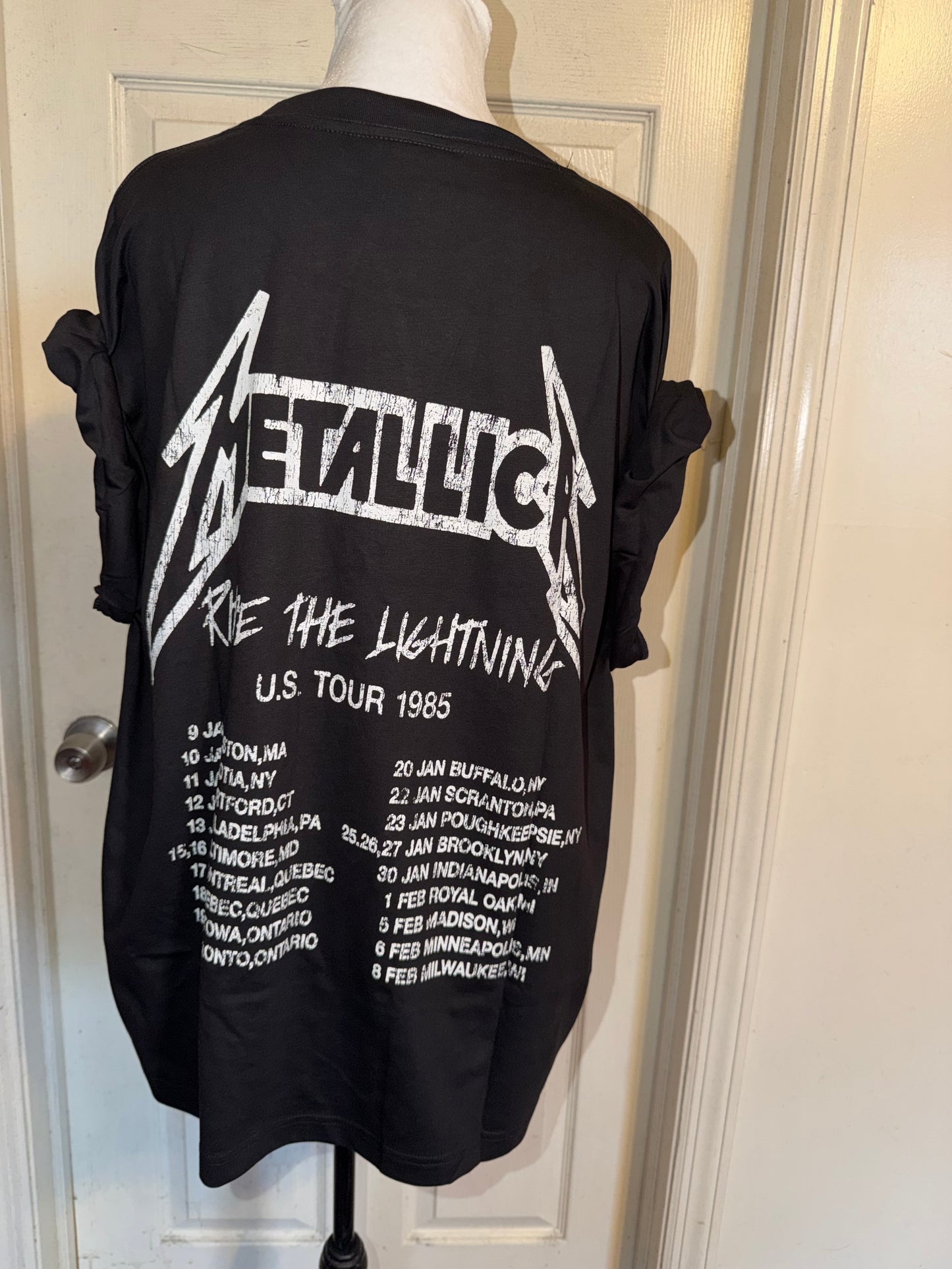 Metallica Double Sided Oversized Distressed Tee