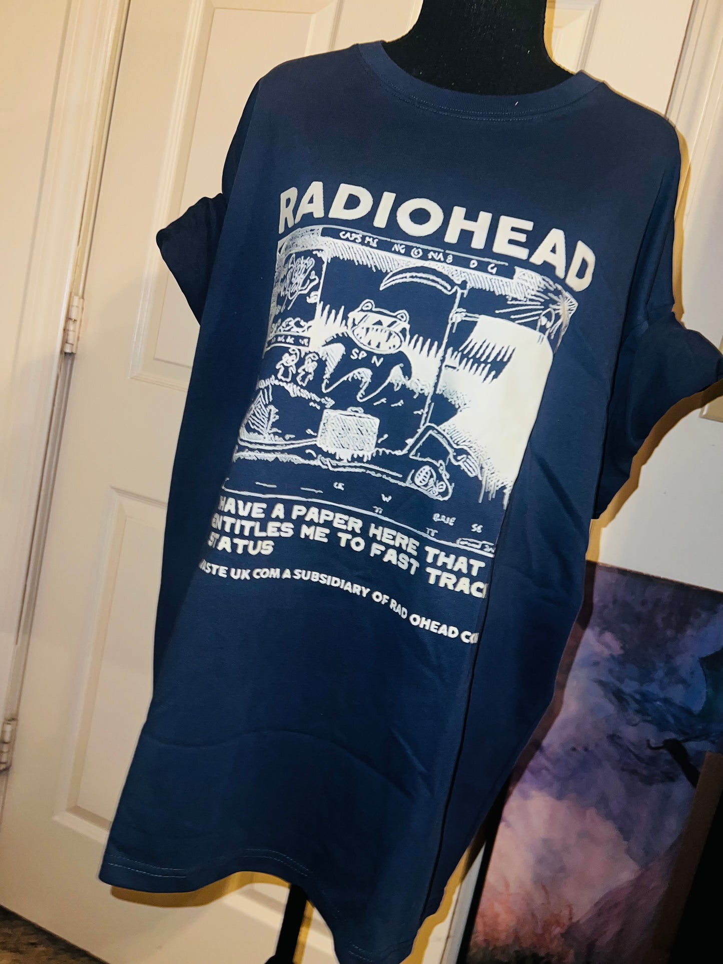 Radiohead Oversized Distressed Tee