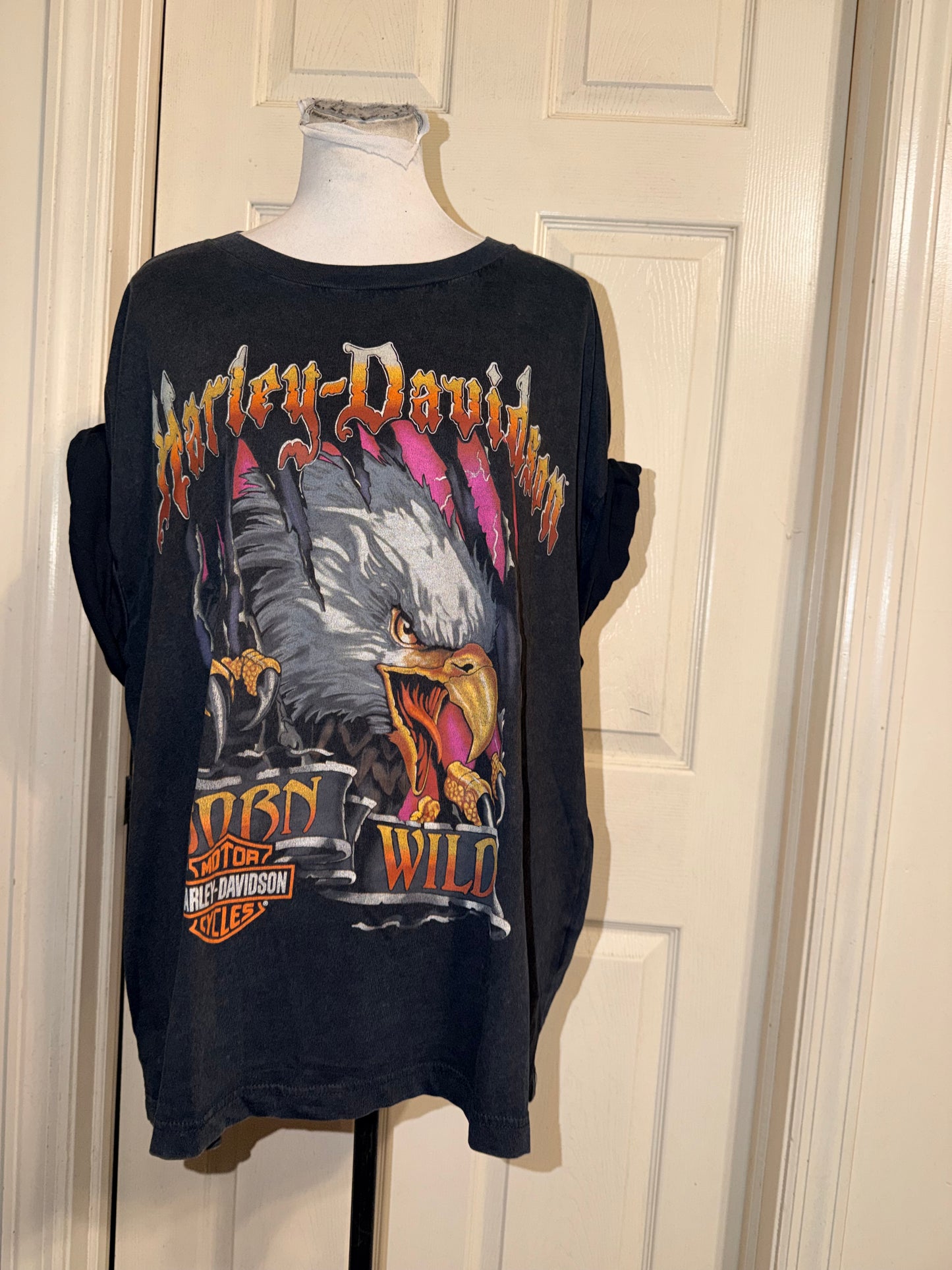 Harley Davidson Oversized Distressed Tee