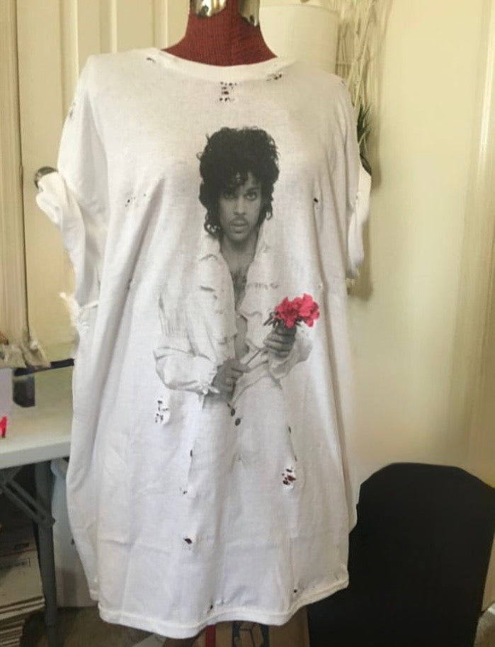 Prince Oversized Distressed Tee
