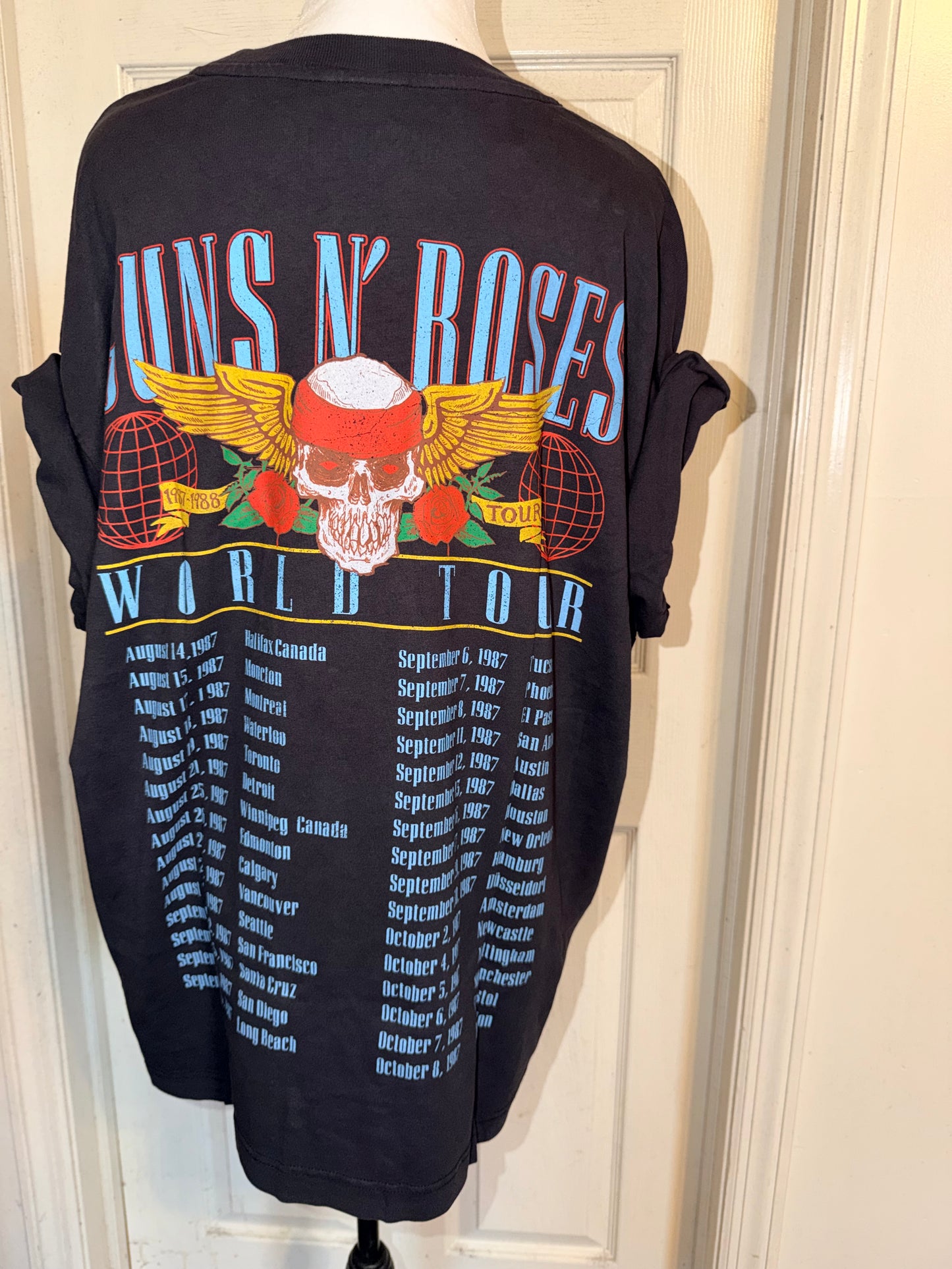 Guns N’ Roses Double Sided Oversized Distressed Tee
