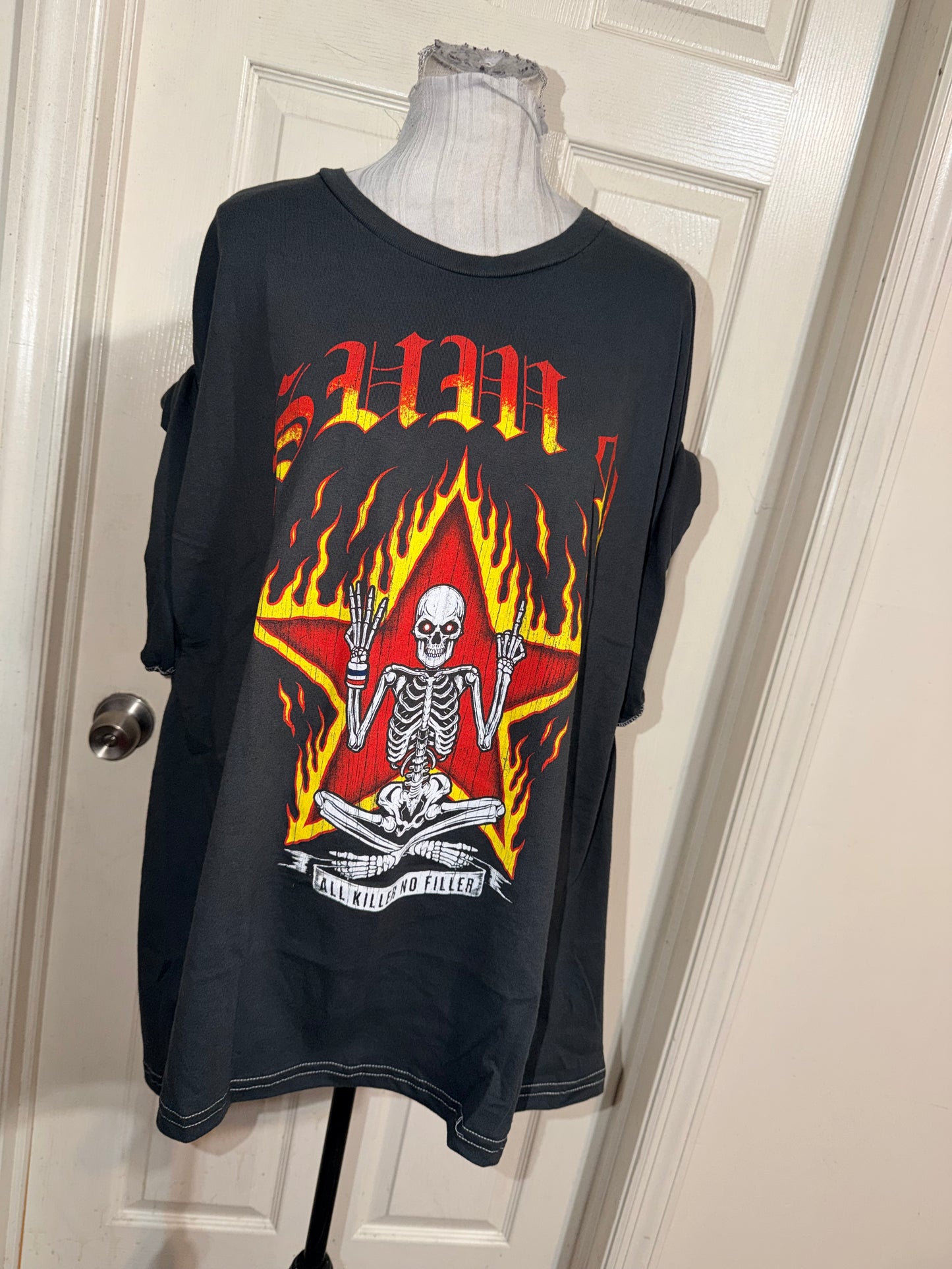 Sum 41 Double Sided Oversized Distressed Tee