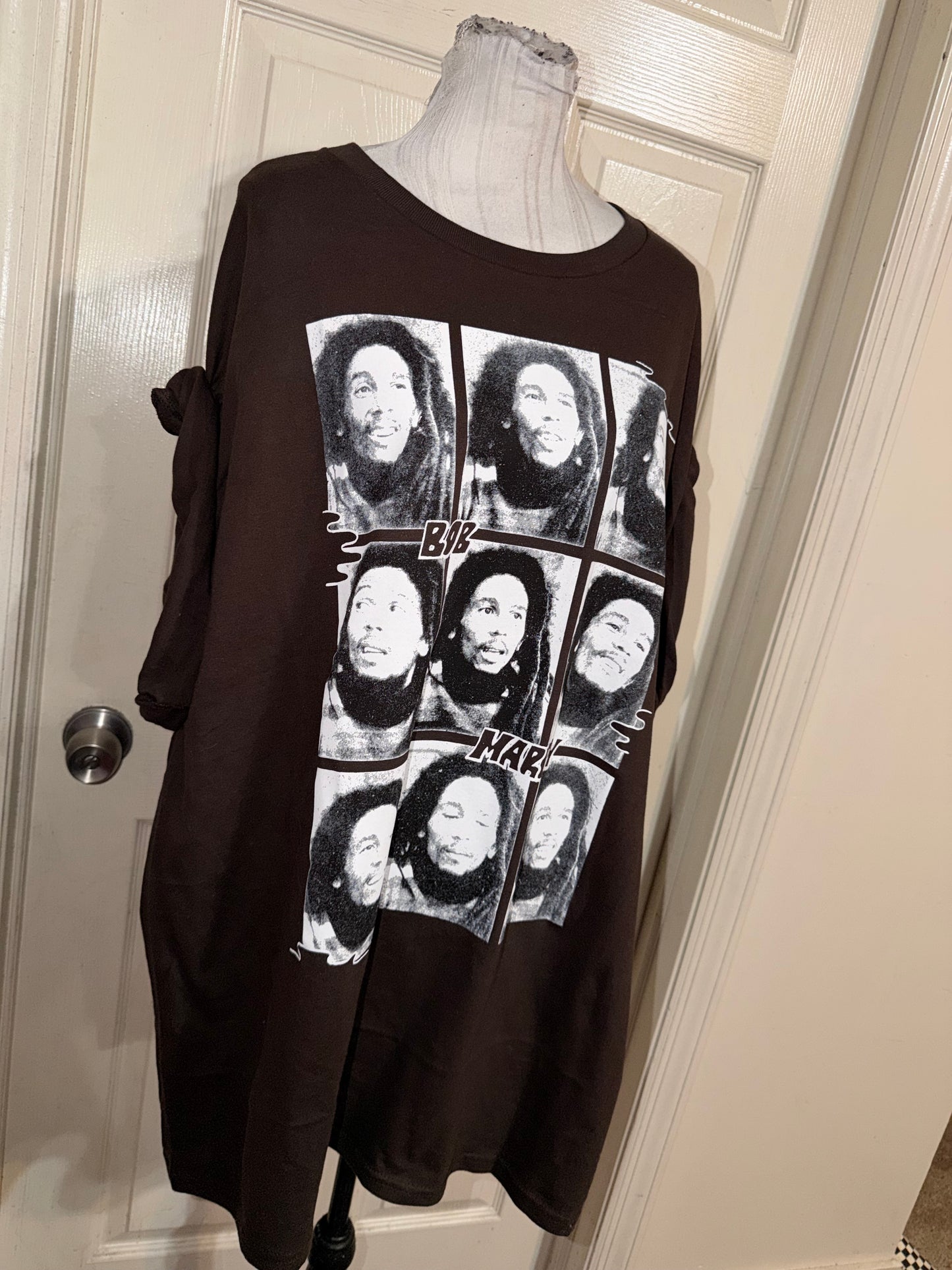 Bob Marley Oversized Distressed Tee