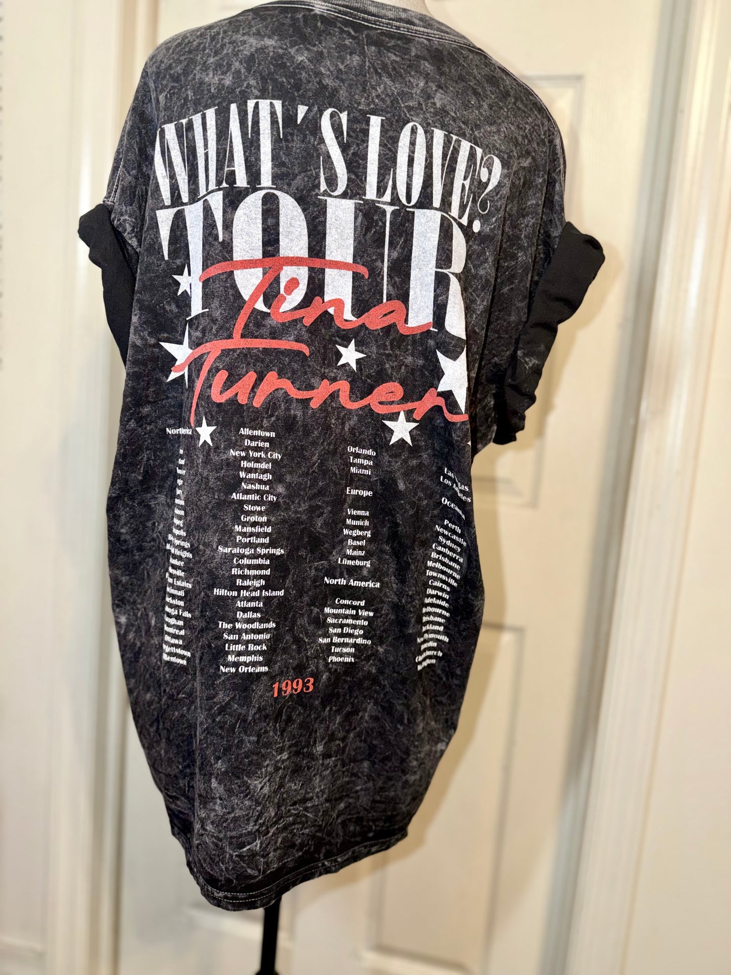 Tina Turner Double Sided Oversized Distressed Tee