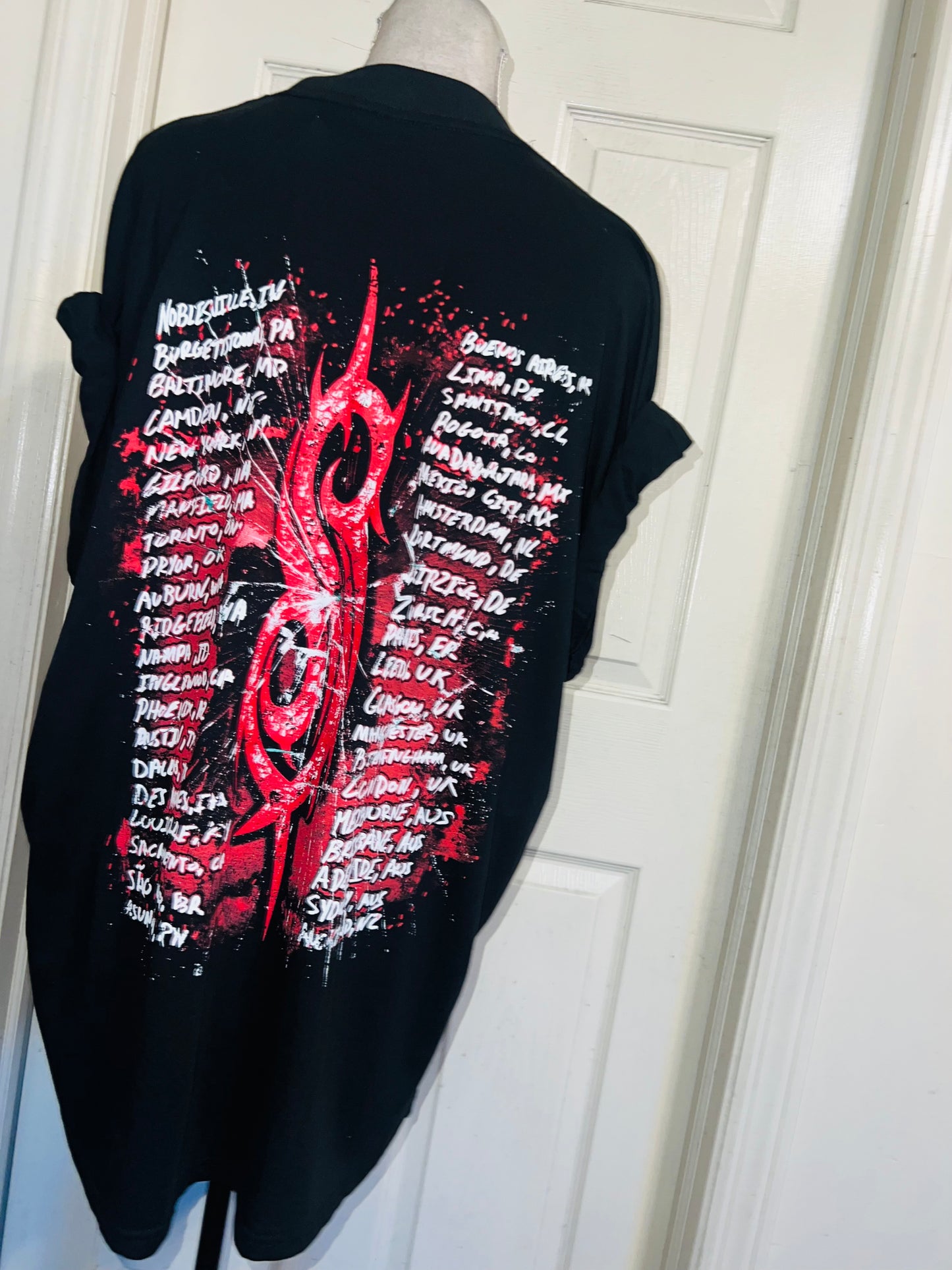 Slipknot Double Sided Oversized Distressed Tee