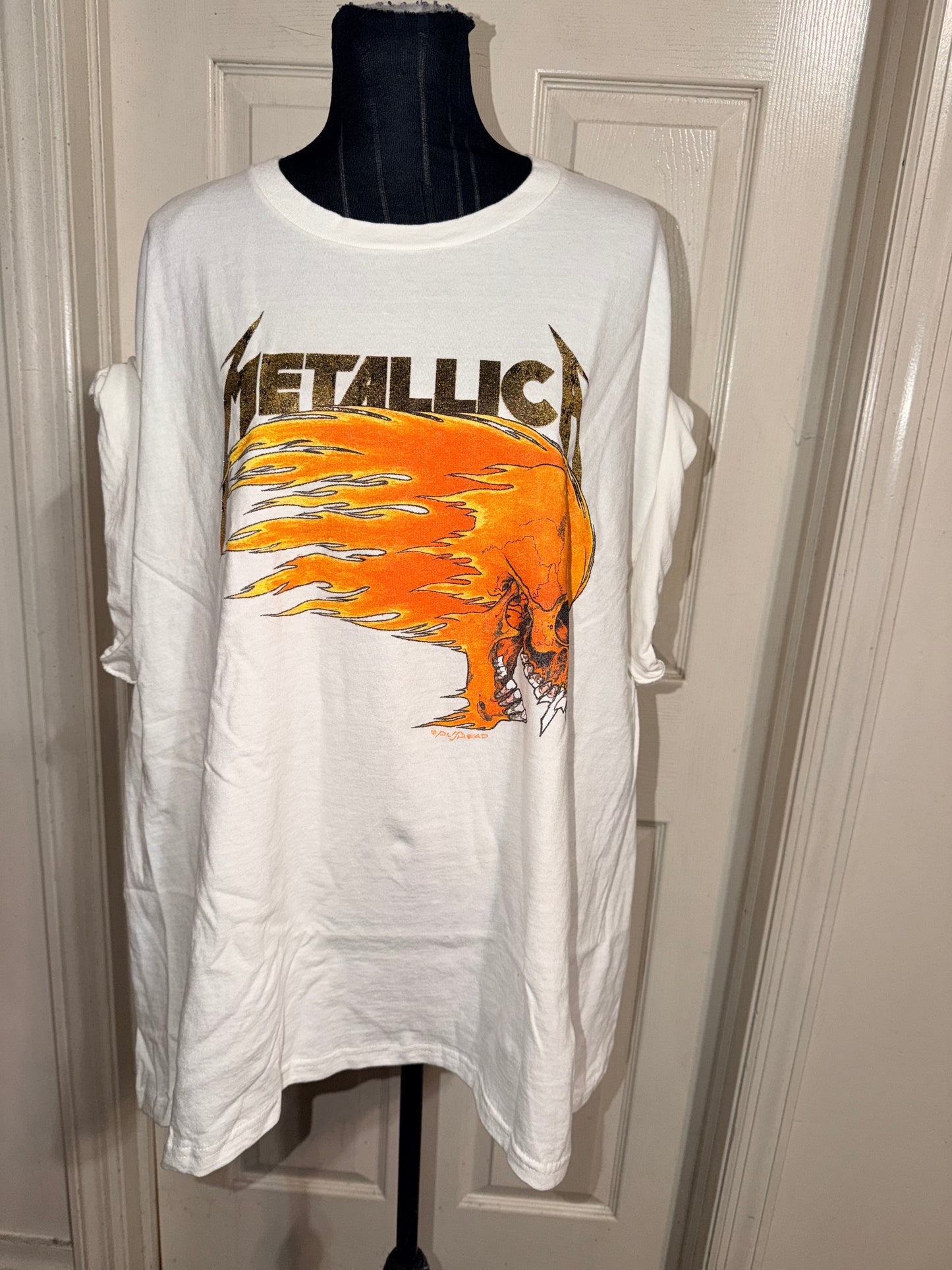 Metallica Double Sided Oversized Distressed Tee