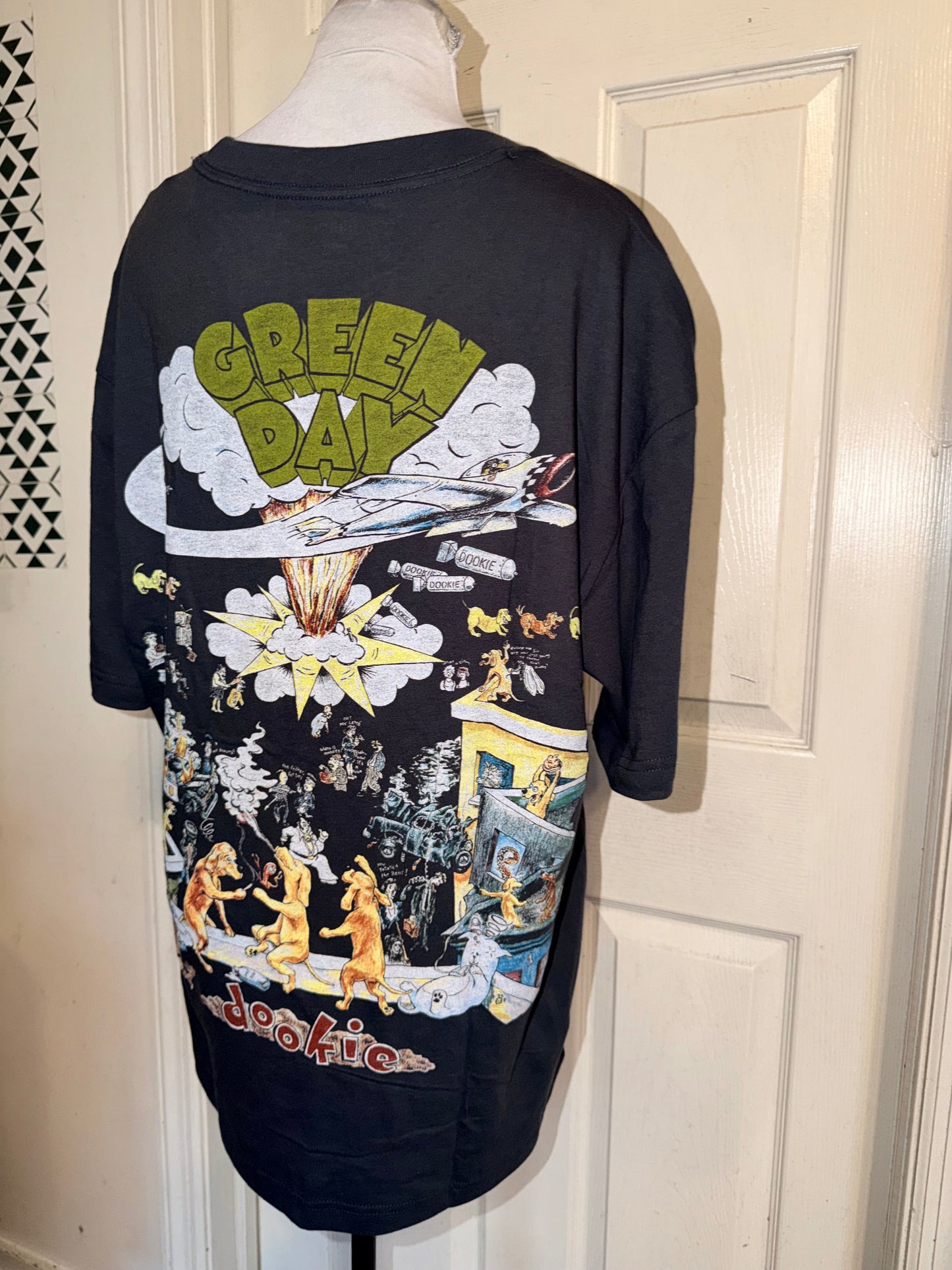 Green Day Double Sided Oversized Tee
