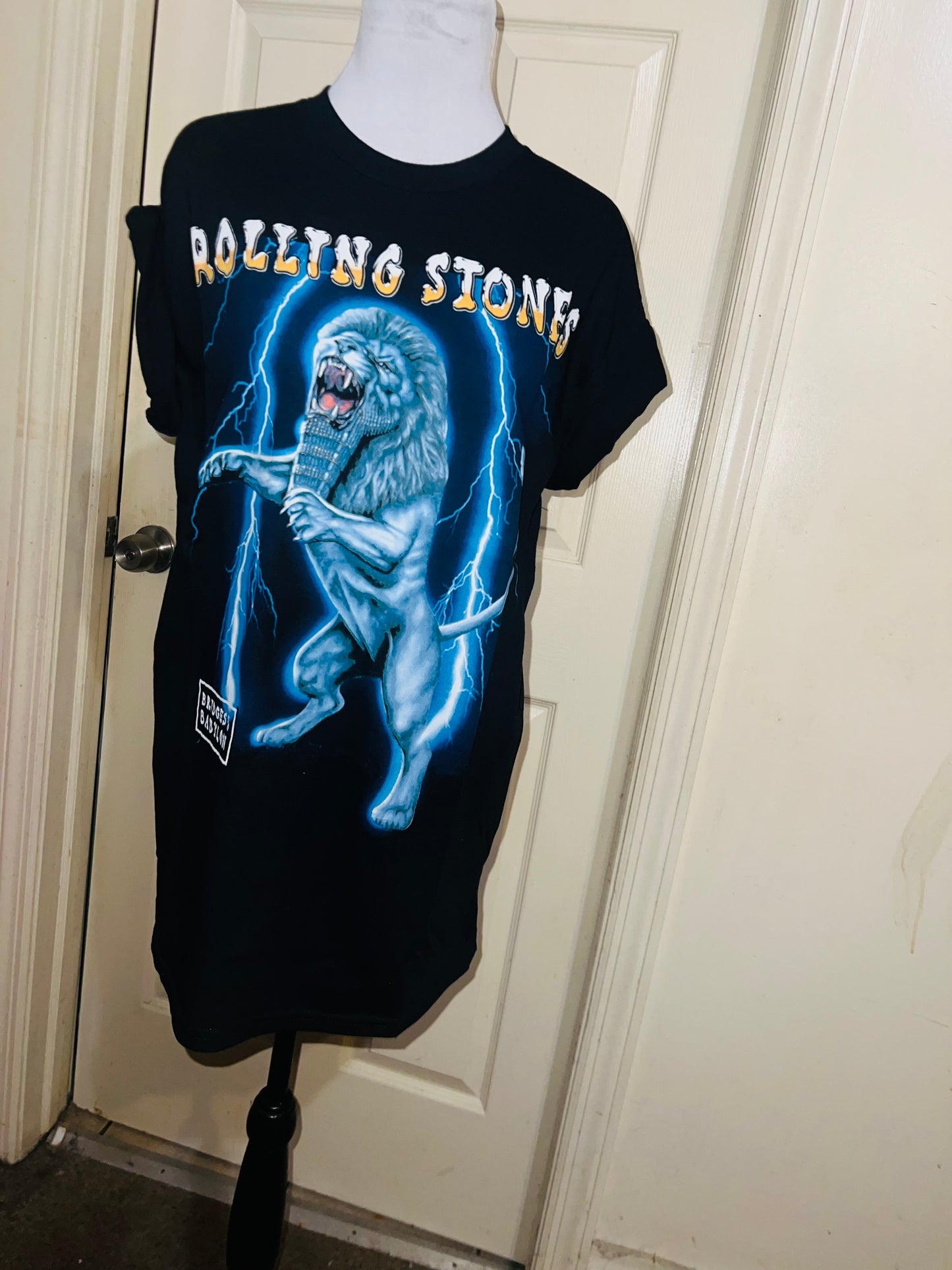 The Rolling Stones Bridges to Babylon Oversized Distressed Tee