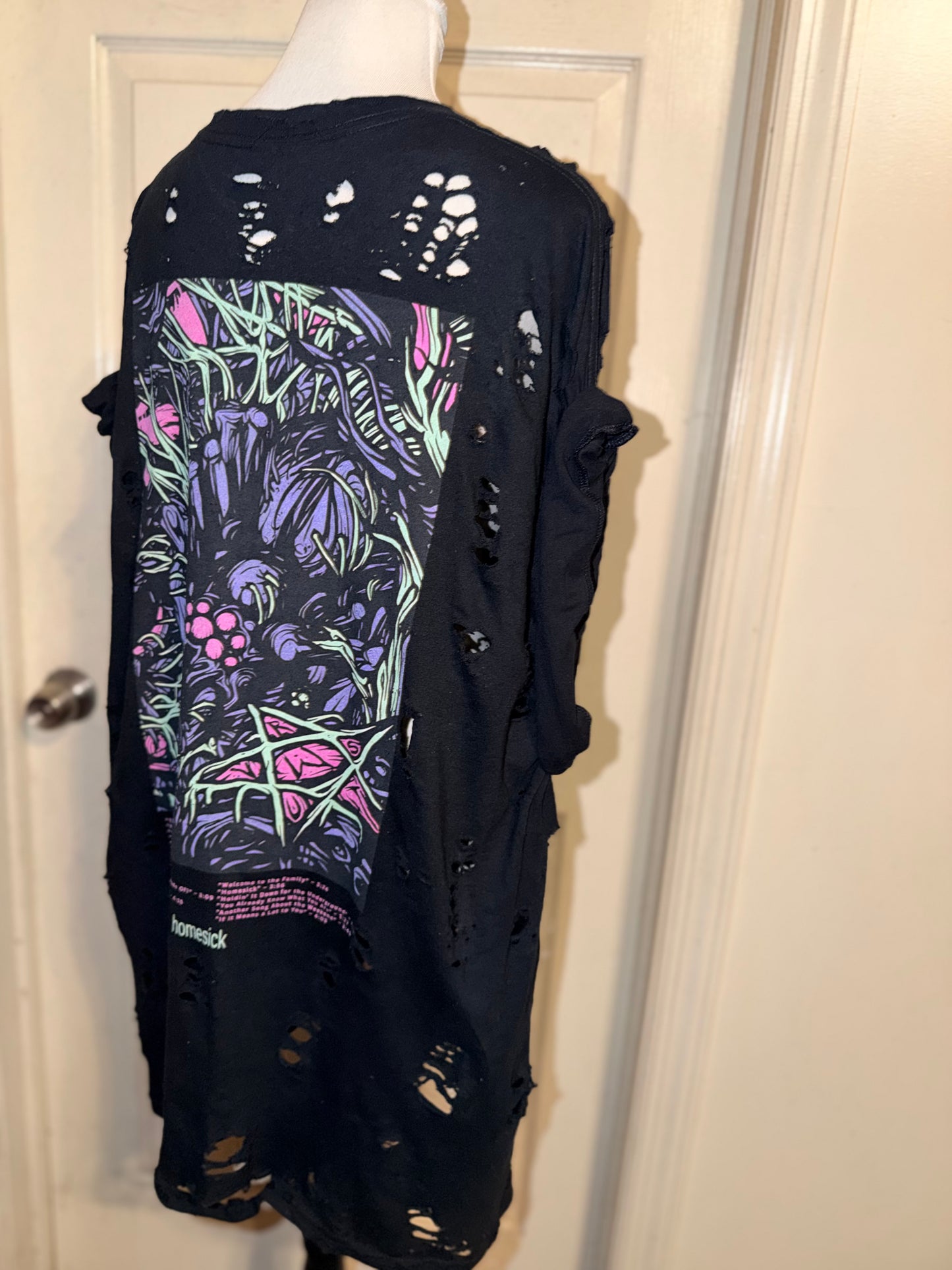A Day to Remember Double Sided Oversized Distressed Tee