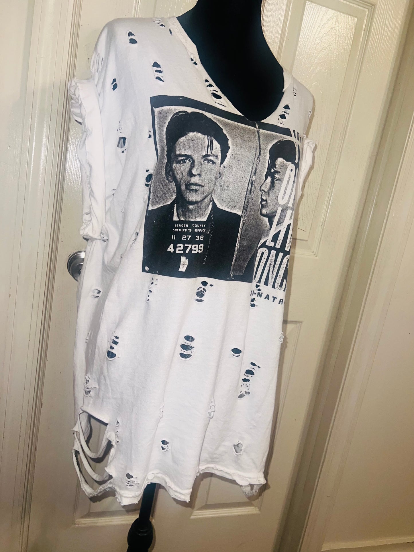 Frank Sinatra Oversized Distressed Tee