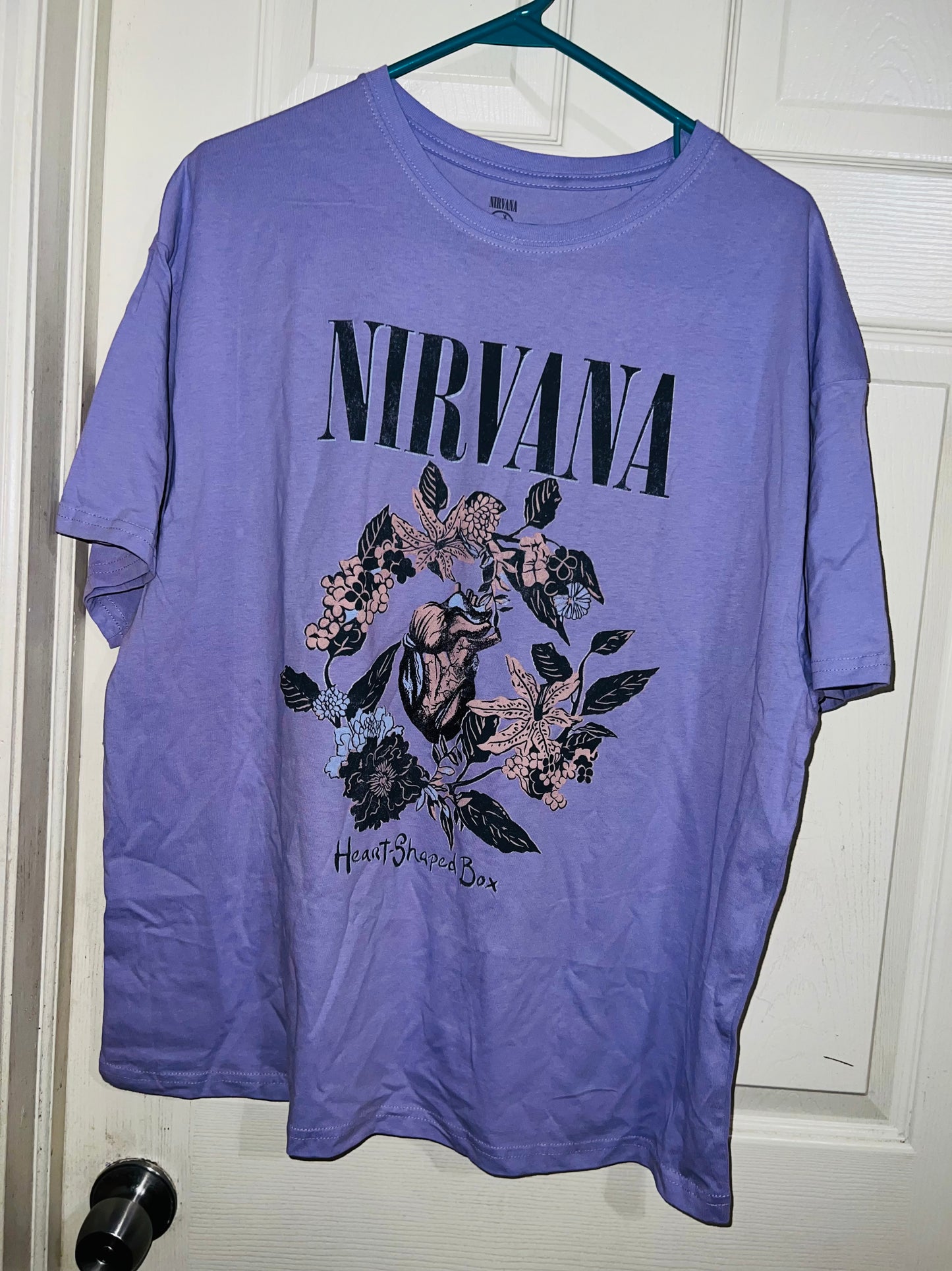 Nirvana Heart Shaped Box Oversized Tee