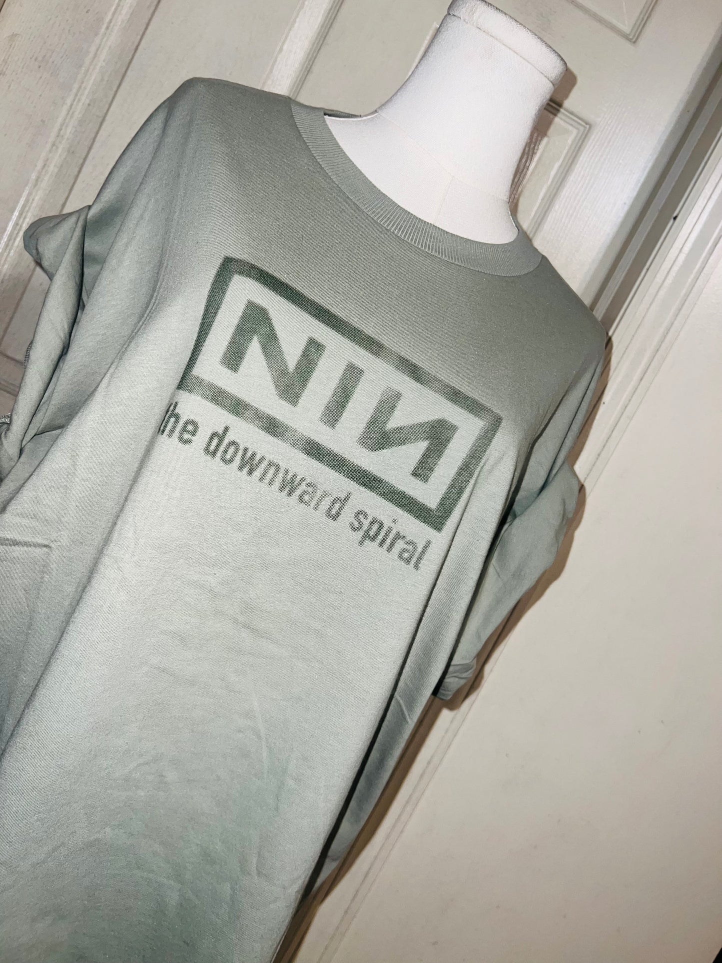 Nine Inch Nails Double Sided Oversized Distressed Tees